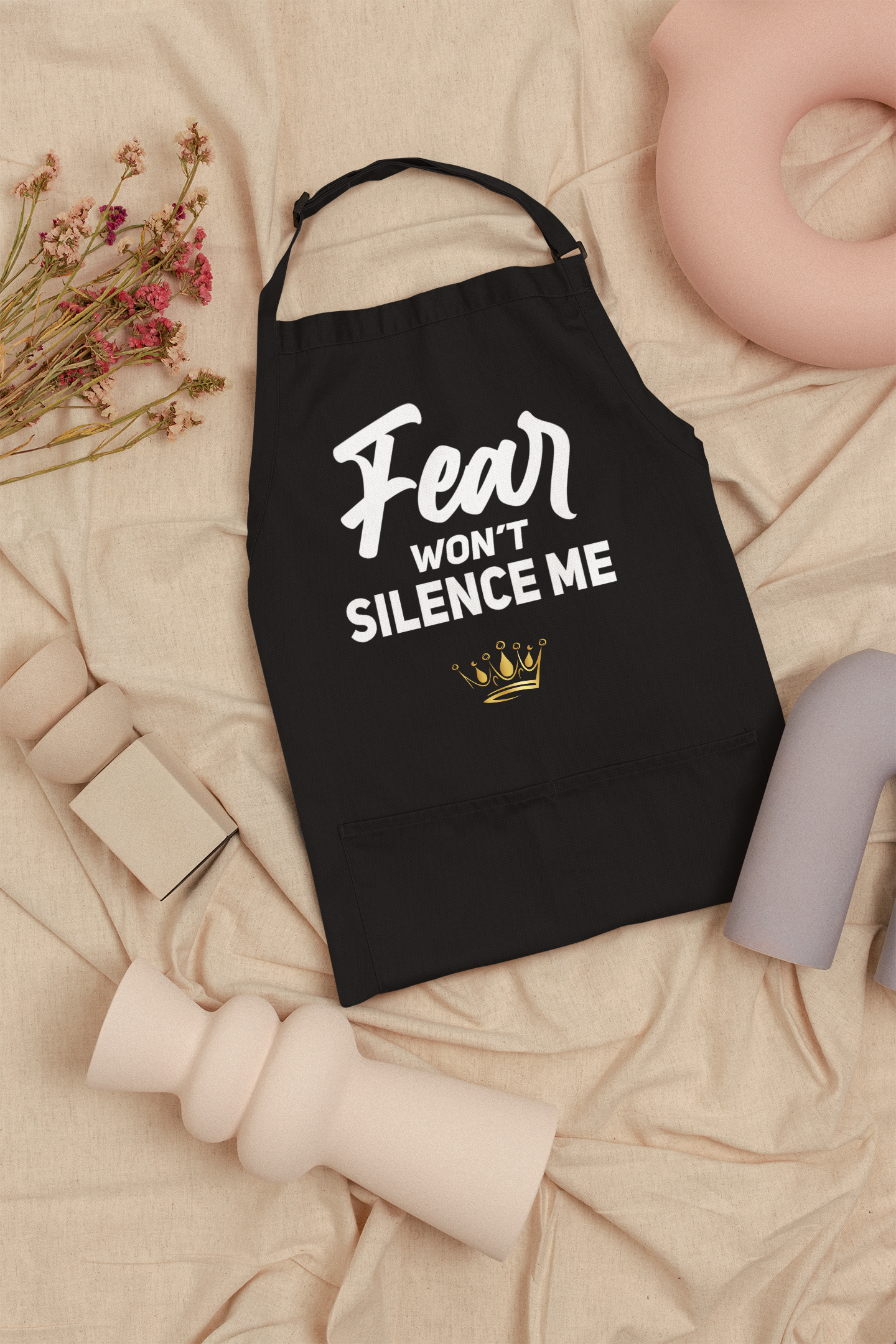Fear Won't Silence Me Inspirational Apron