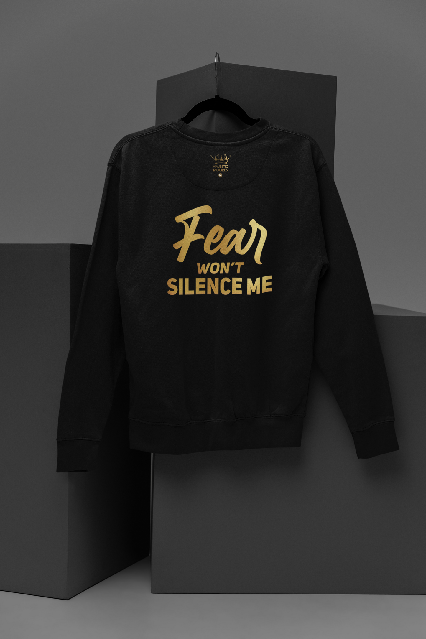 Fear Won't Silence Me Motivational, Inspiration, Empowering, Affirming Crew Neck