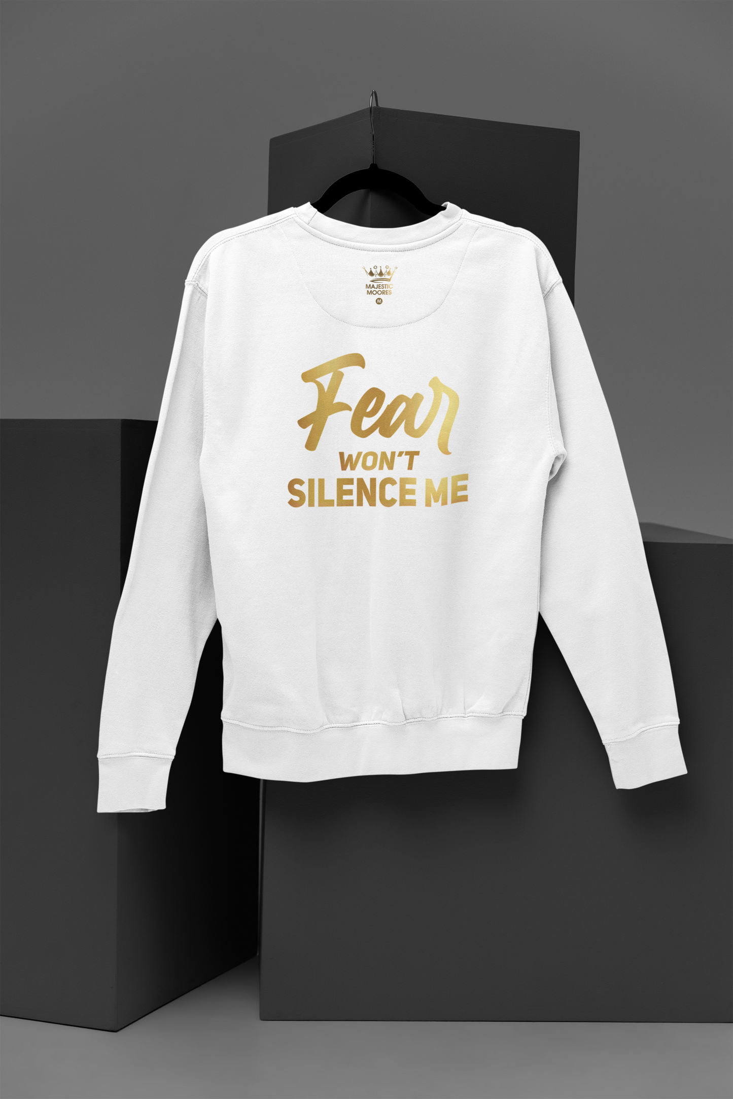 Fear Won't Silence Me Motivational, Inspiration, Empowering, Affirming Crew Neck
