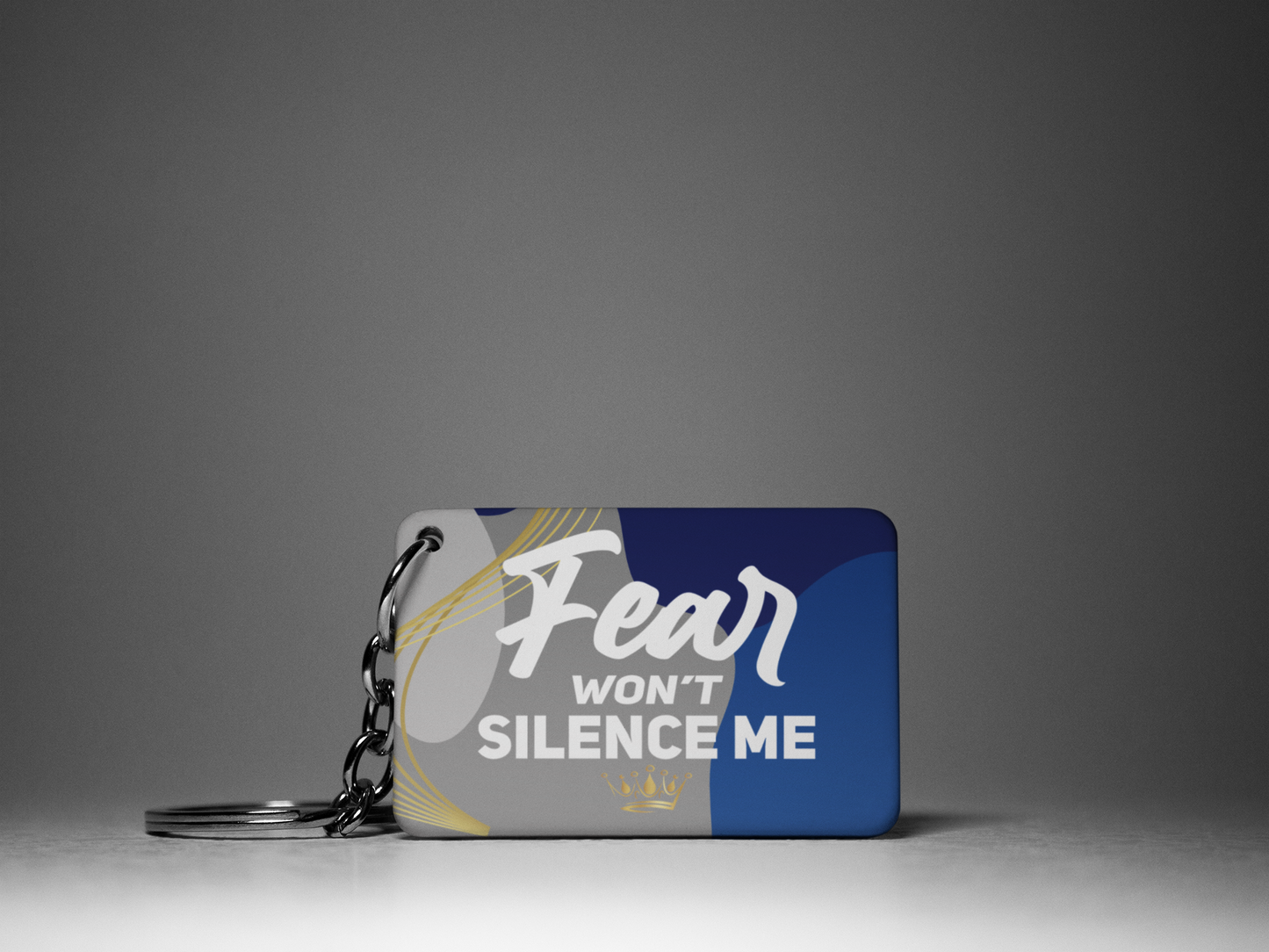 Fear Won't Silence Me "Key To Positivity" Keychain