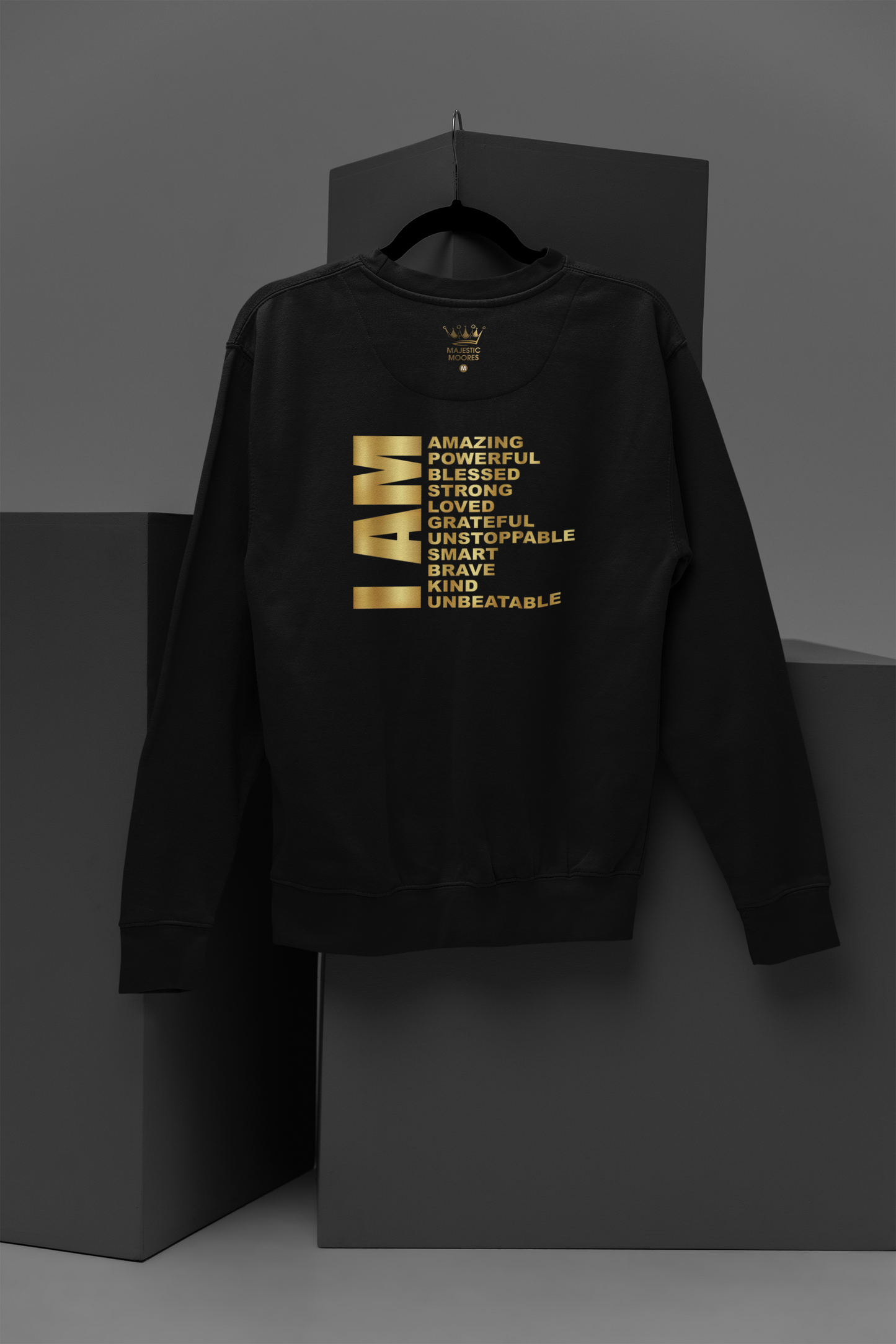 I AM Motivational, Inspiration, Empowering, Affirming Crew Neck