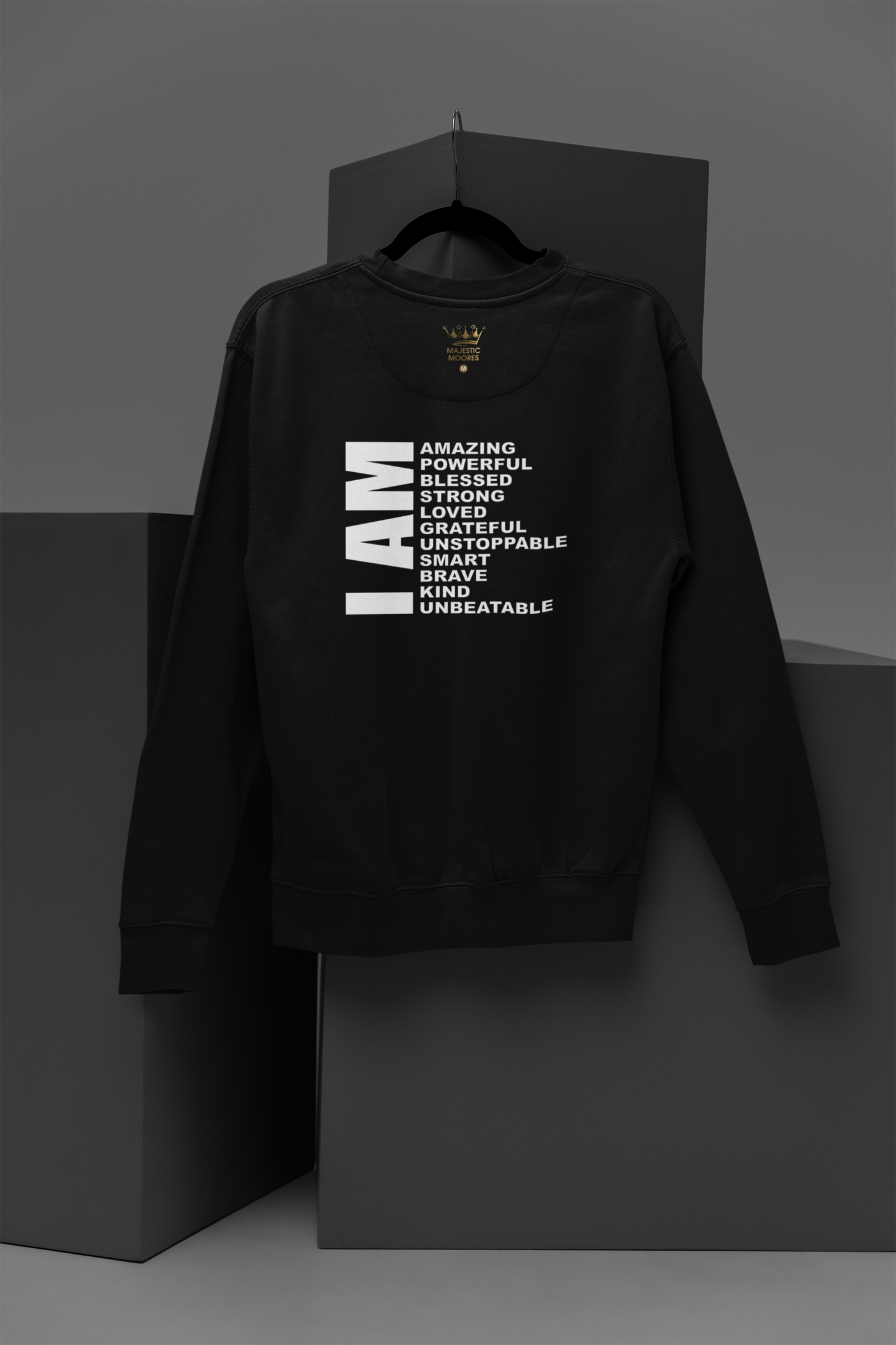 I AM Motivational, Inspiration, Empowering, Affirming Crew Neck