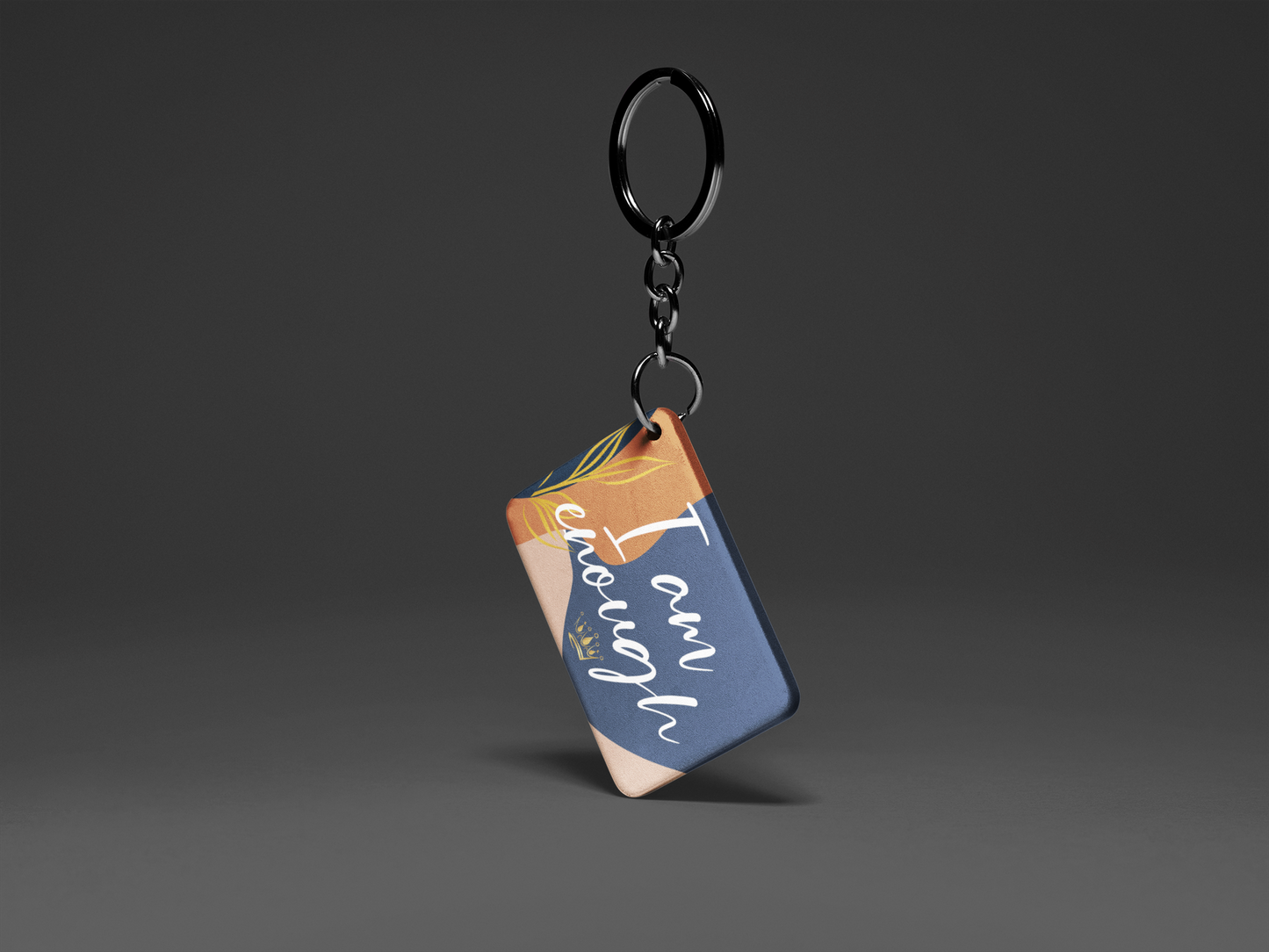 I Am Enough "Key To Positivity" Keychain
