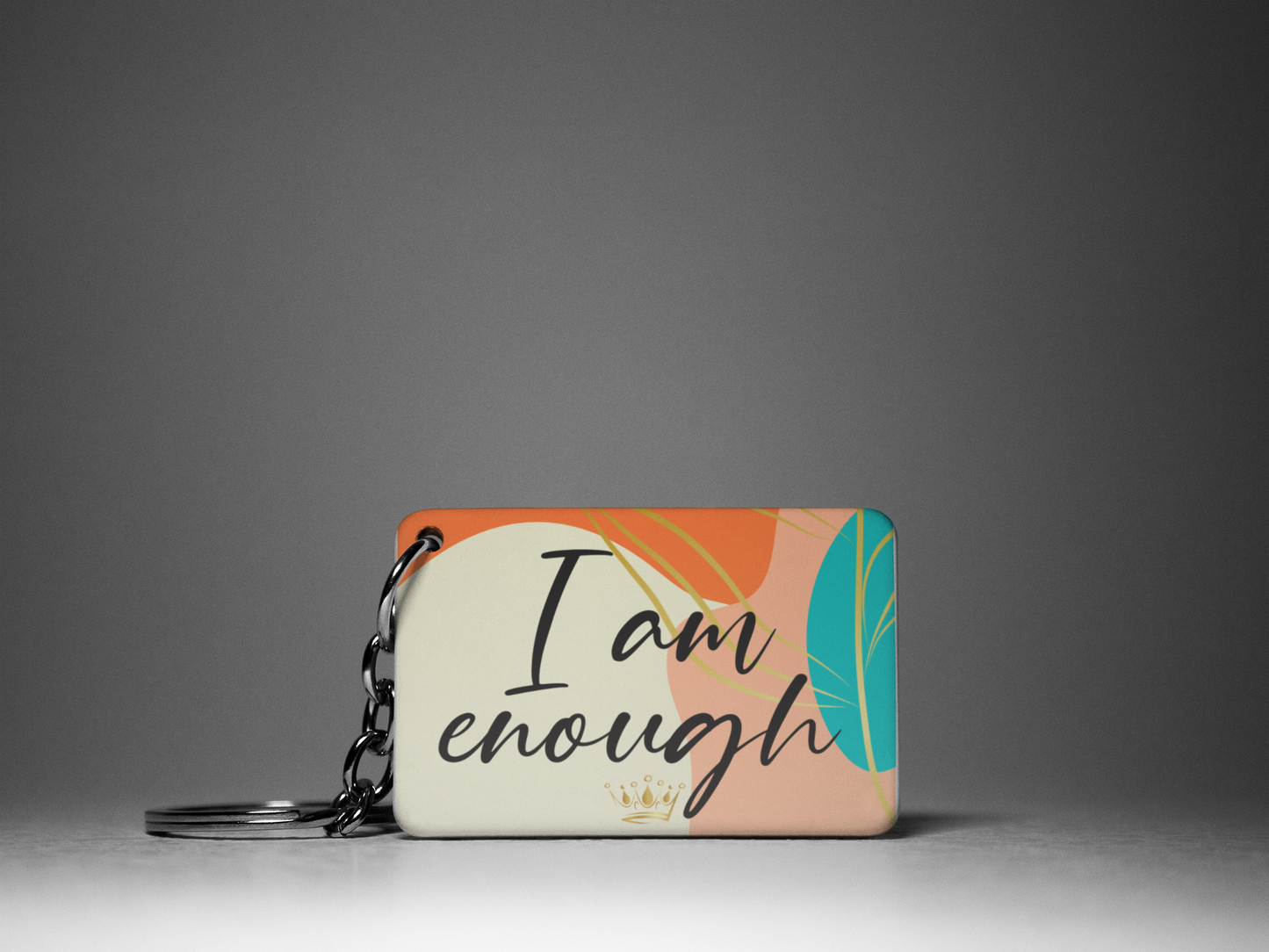 I Am Enough "Key To Positivity" Keychain