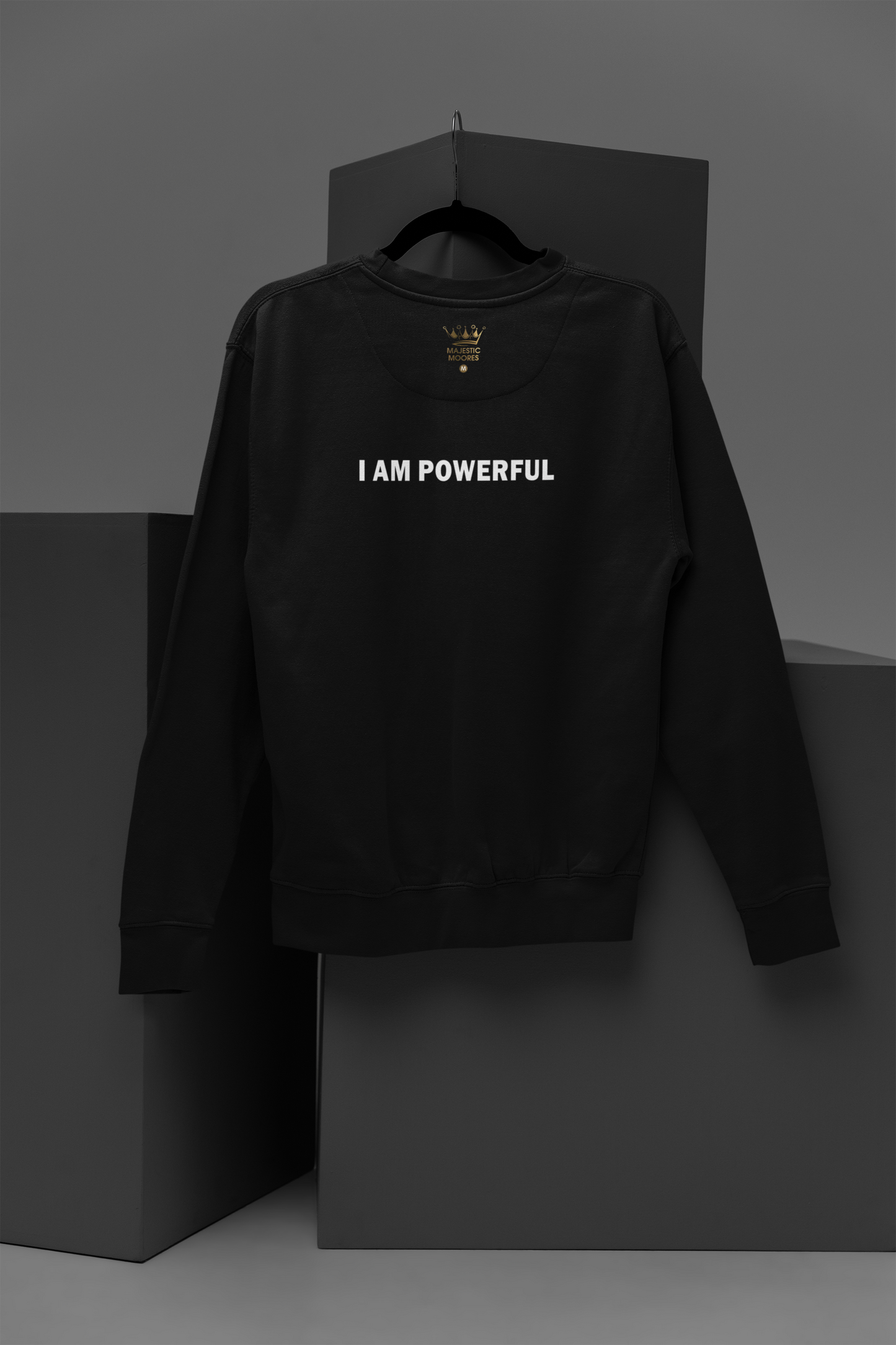 I Am Powerful Motivational, Inspiration, Empowering, Affirming Crew Neck