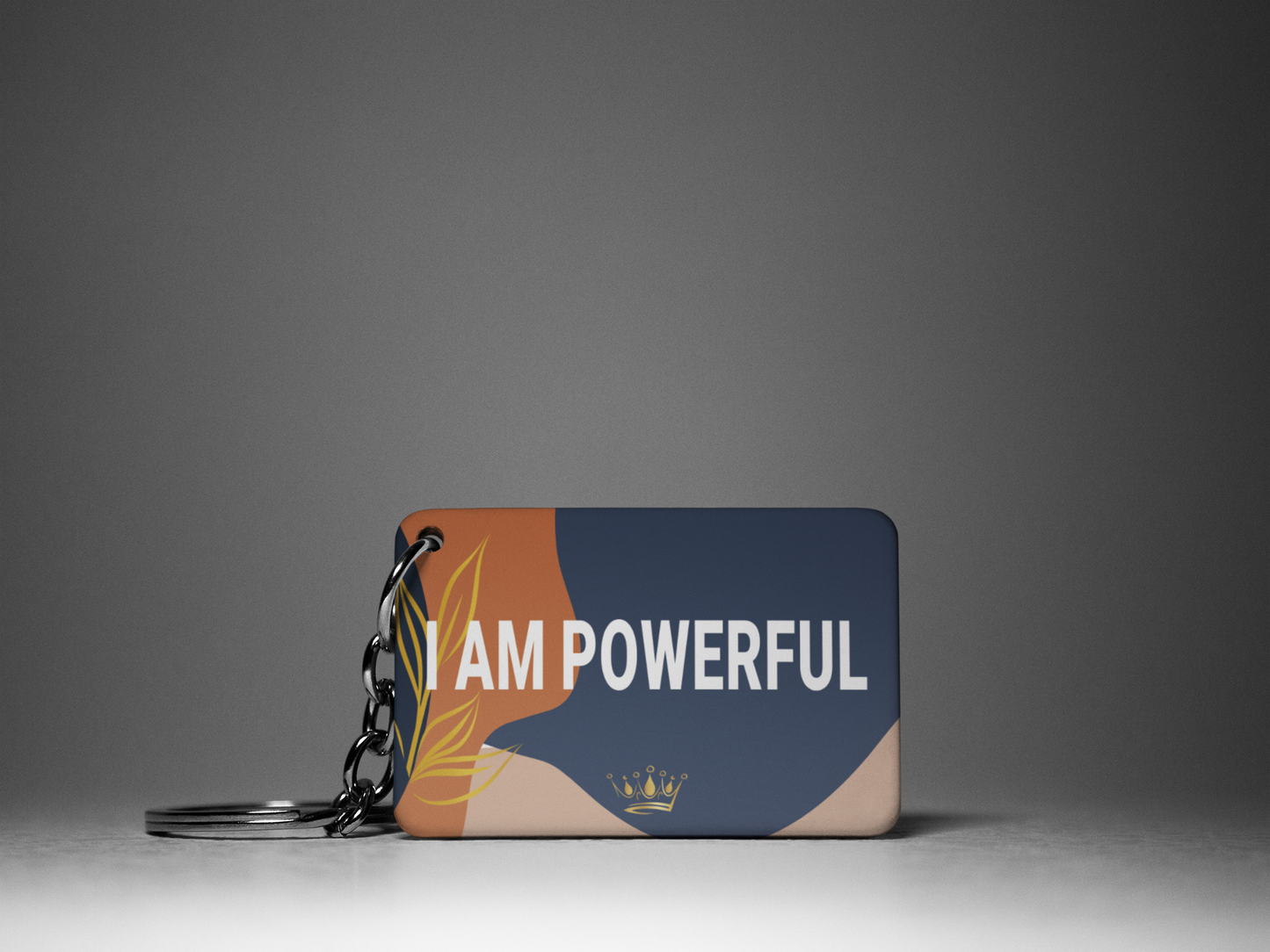 I Am Powerful "Key To Positivity" Keychain