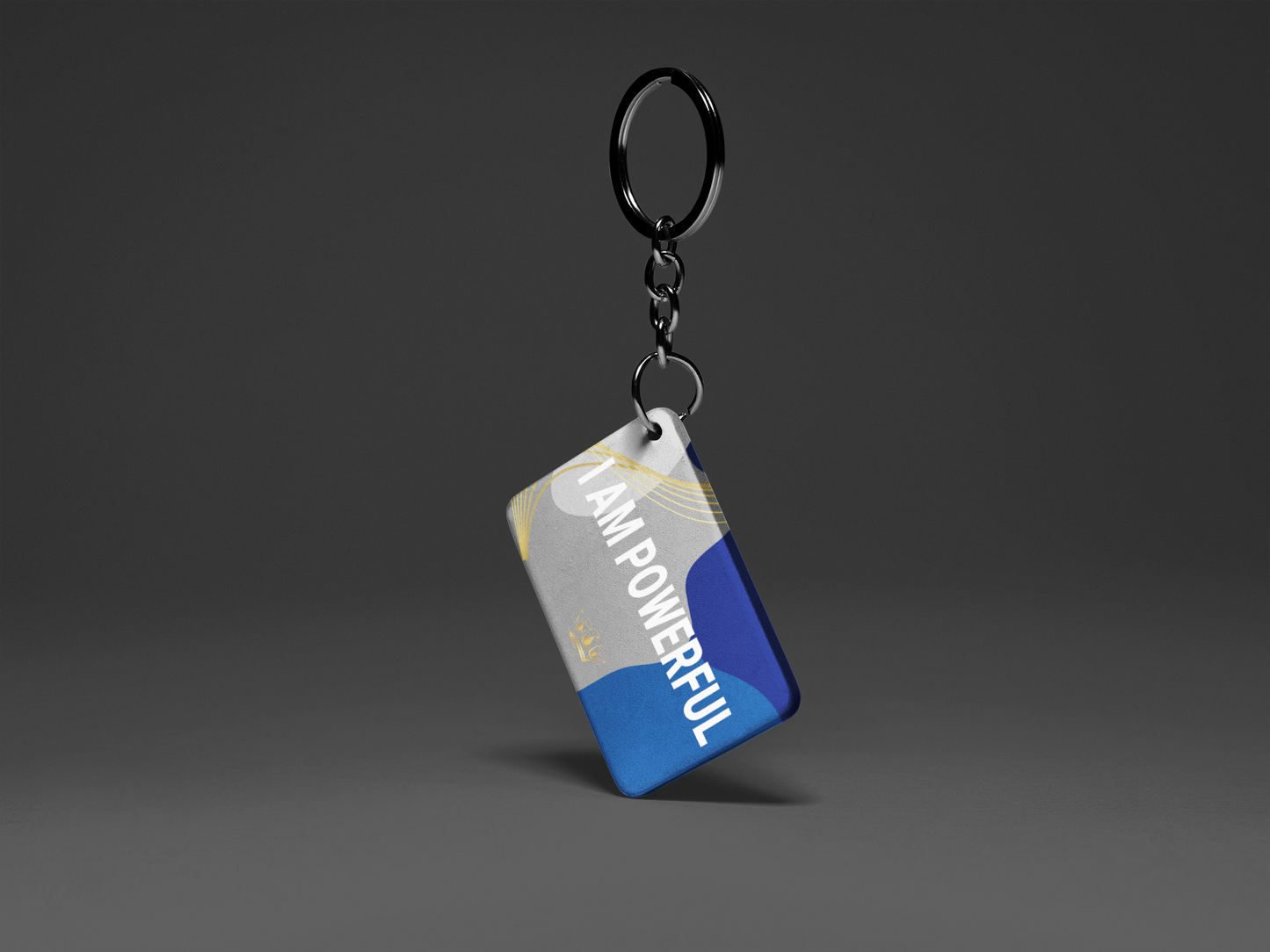 I Am Powerful "Key To Positivity" Keychain