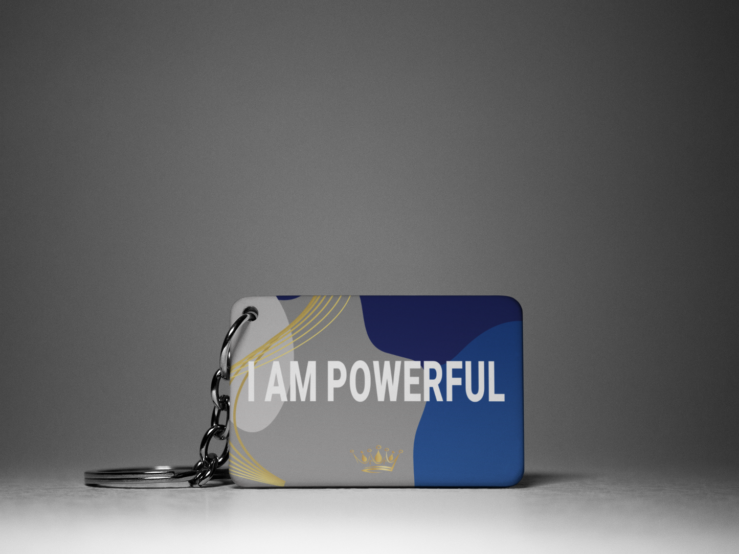 I Am Powerful "Key To Positivity" Keychain