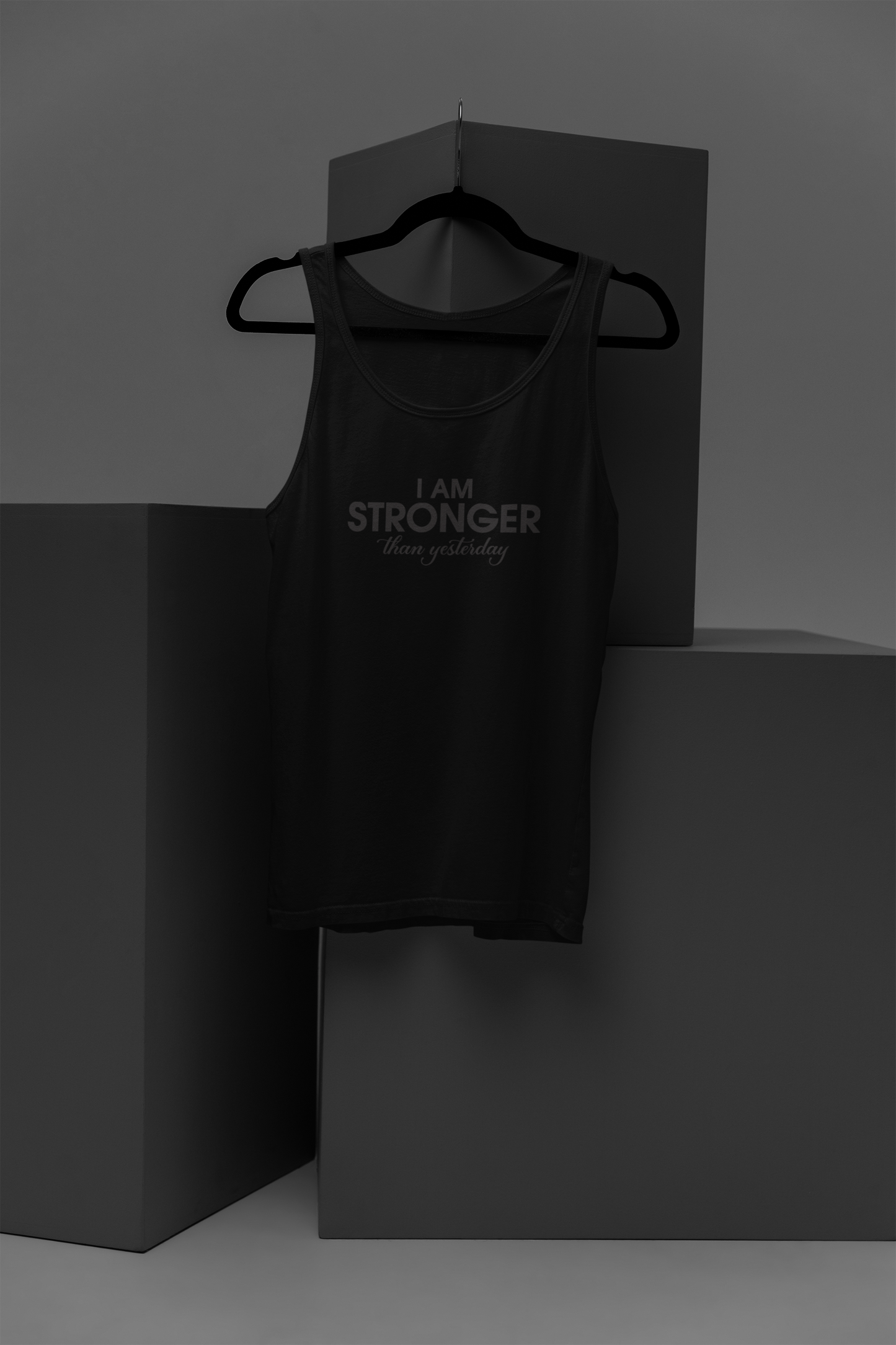 I Am Stronger Than Yesterday Motivational, Inspiration, Empowering, Affirming Tank Top