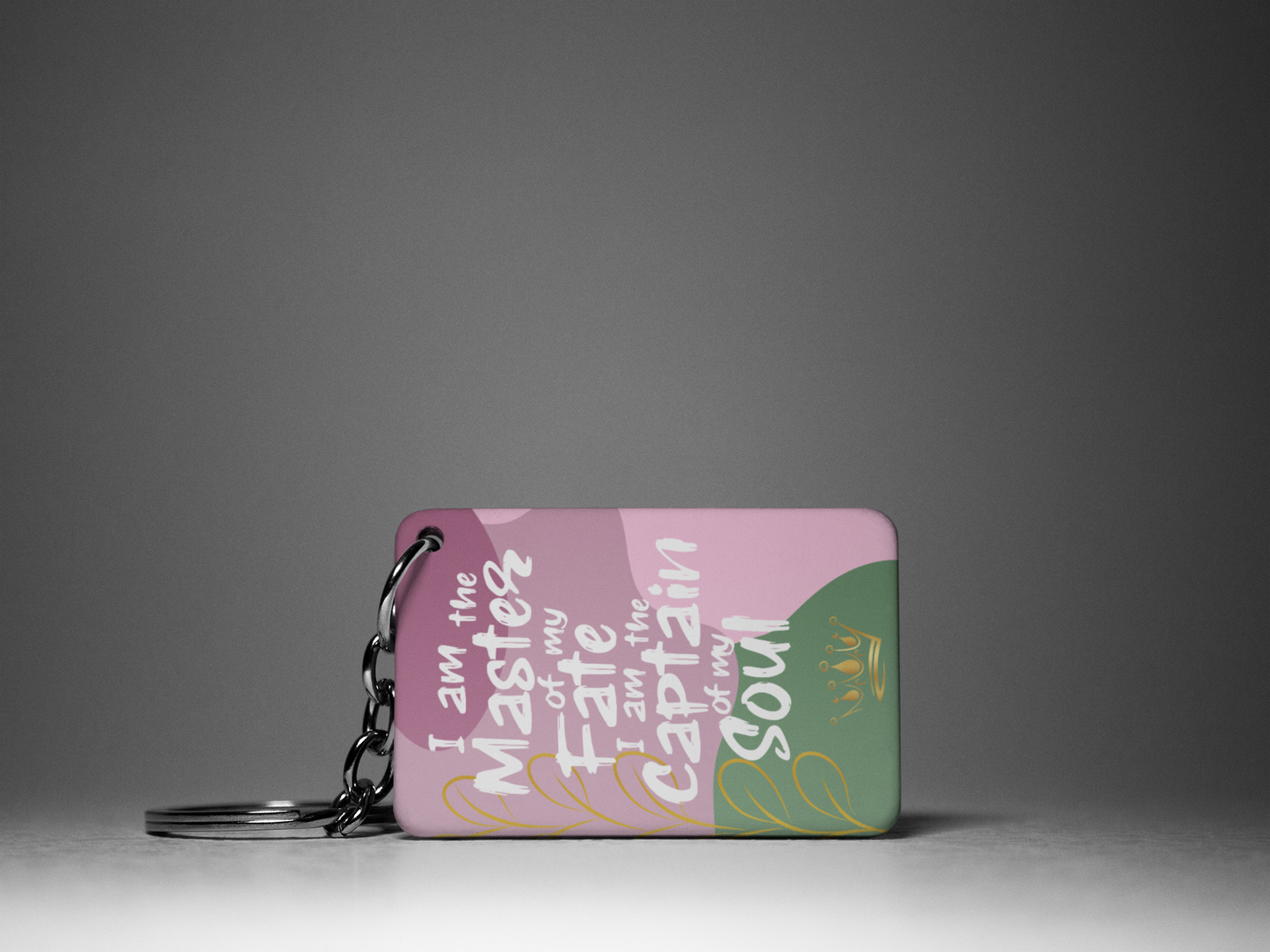 I Am The Master Of "Key To Positivity" Keychain