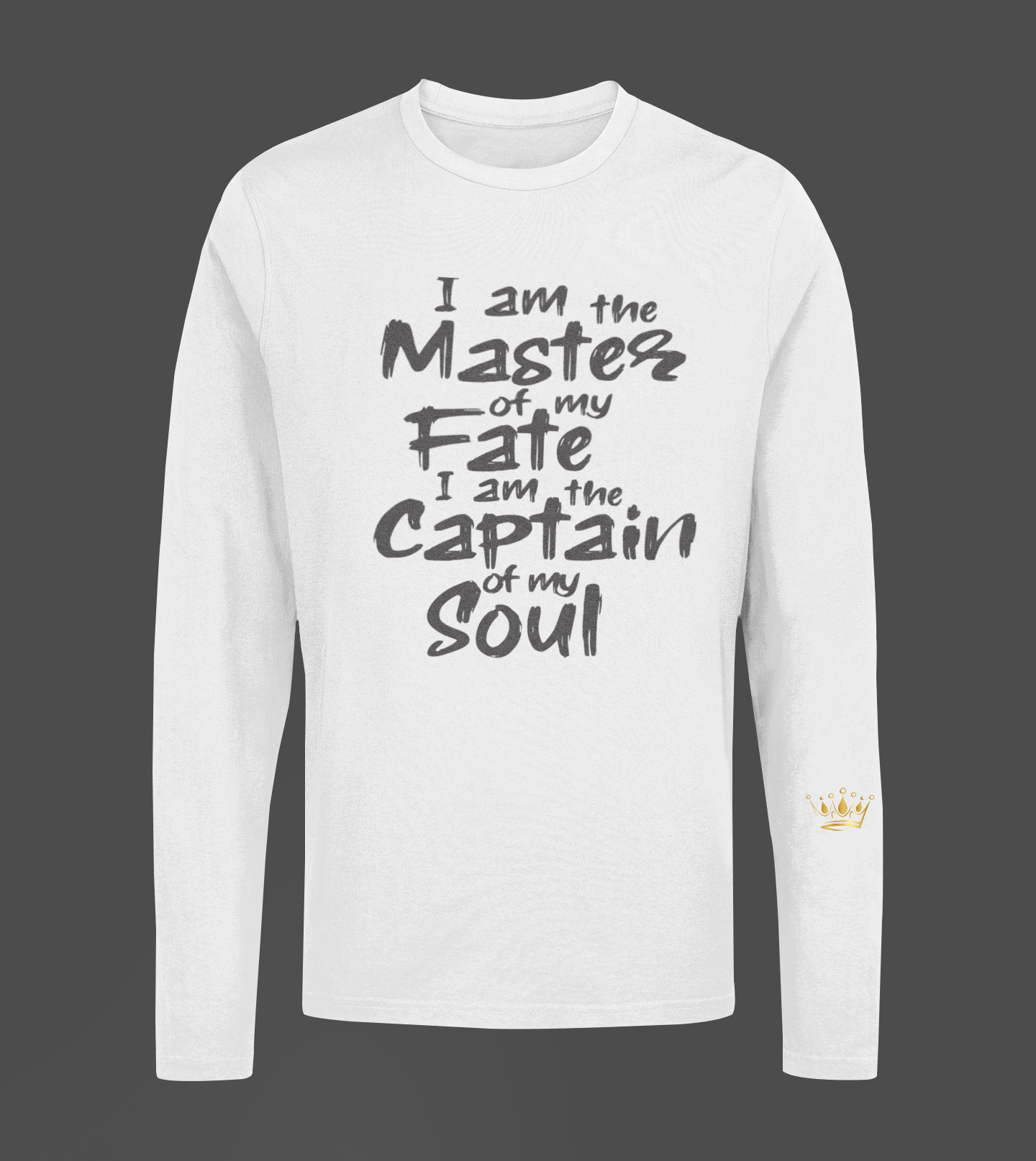 I Am The Master Of Motivational, Inspiration, Empowering, Affirming Long Sleeve Shirt