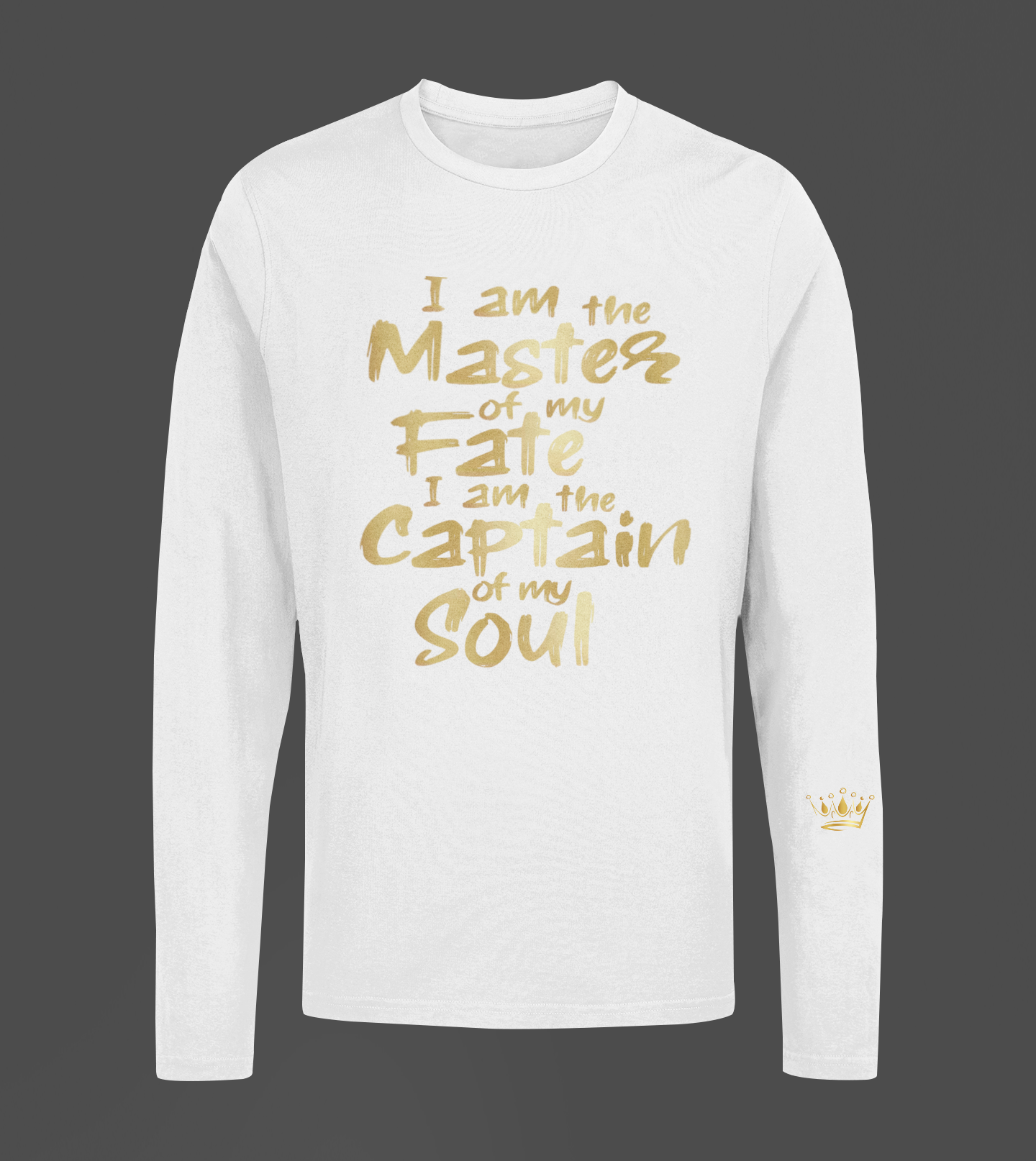 I Am The Master Of Motivational, Inspiration, Empowering, Affirming Long Sleeve Shirt