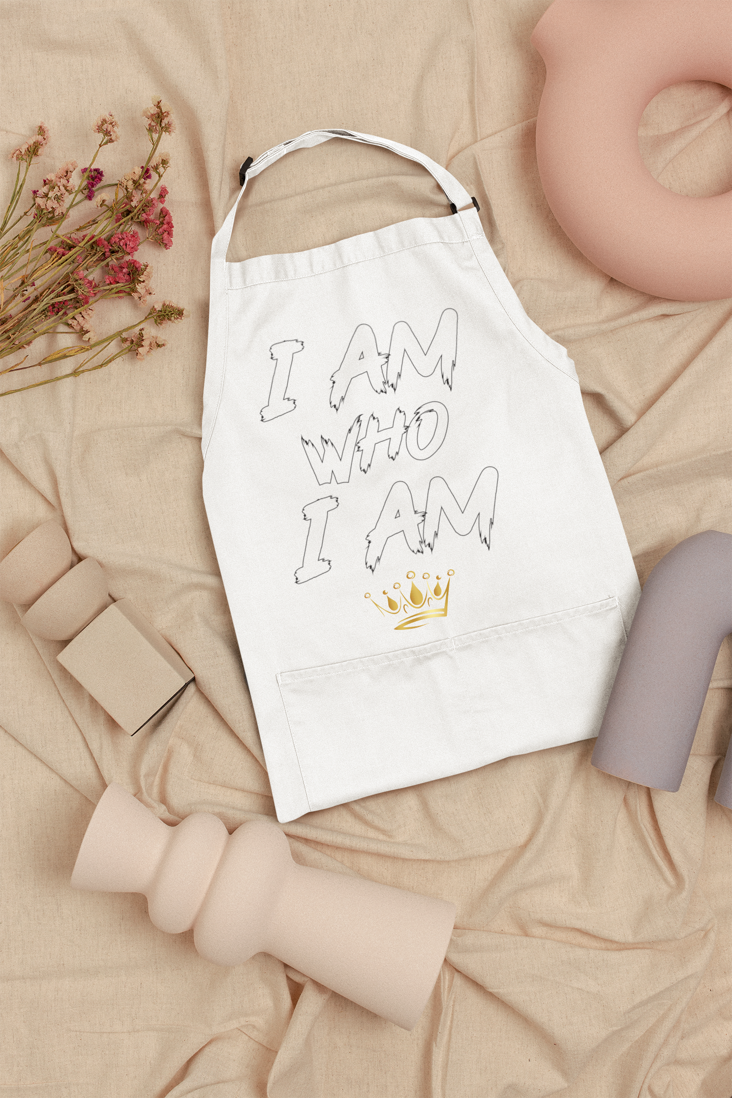 I Am Who I Am Inspirational Apron