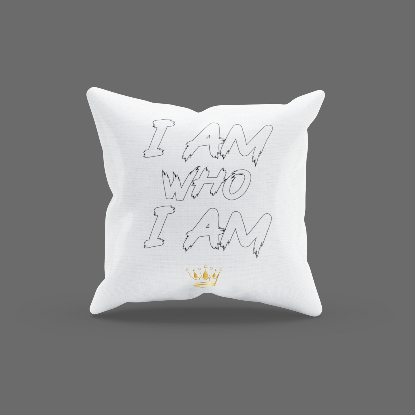 I Am Who I Am Encouragement Cushion