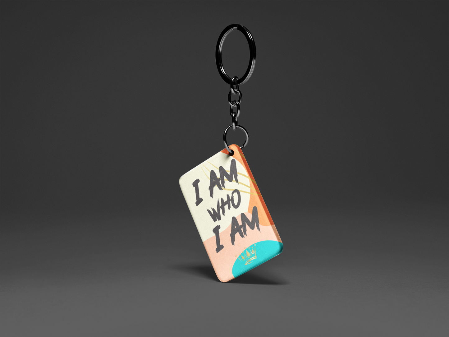 I Am Who I Am "Key To Positivity" Keychain