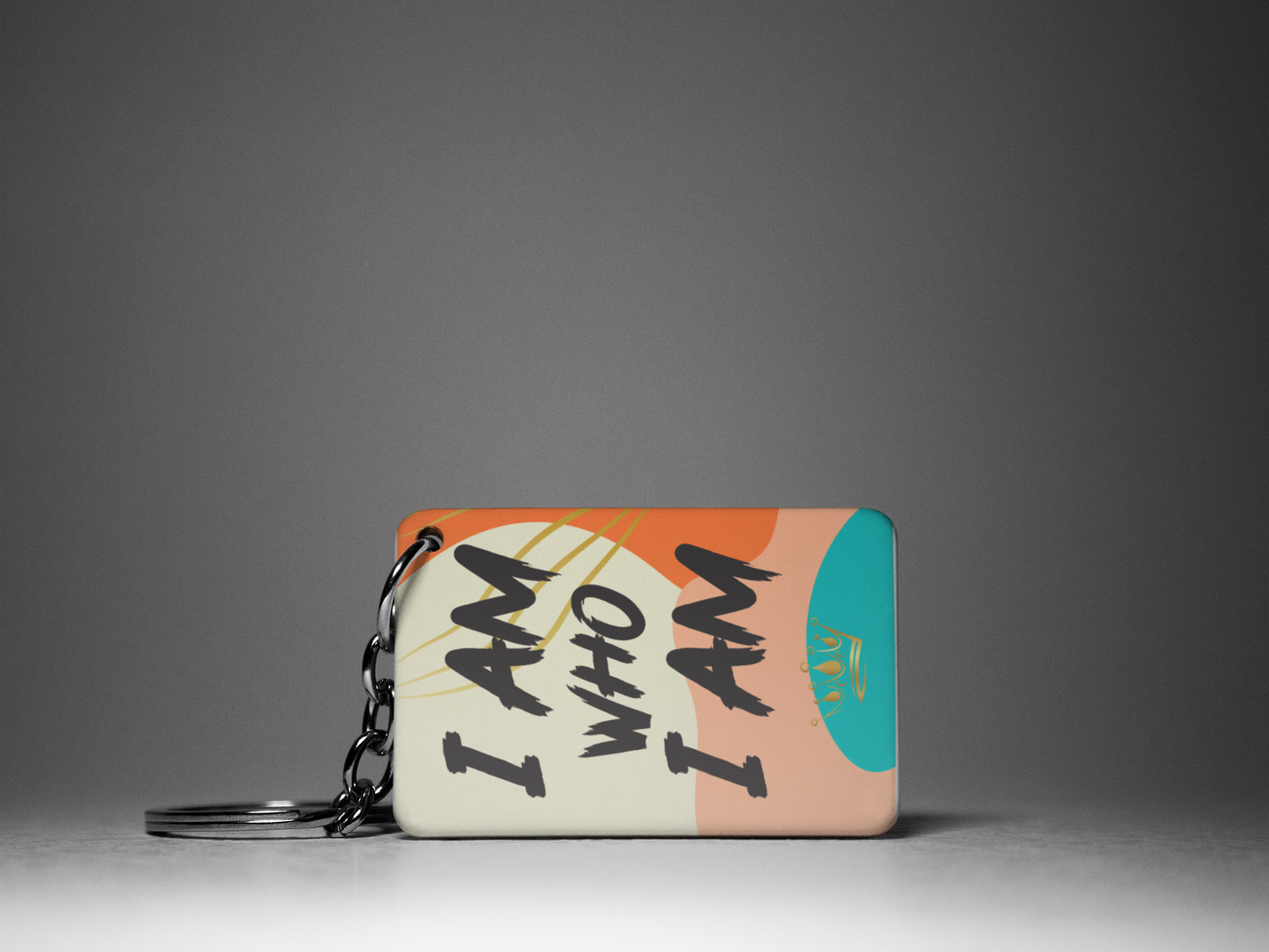 I Am Who I Am "Key To Positivity" Keychain