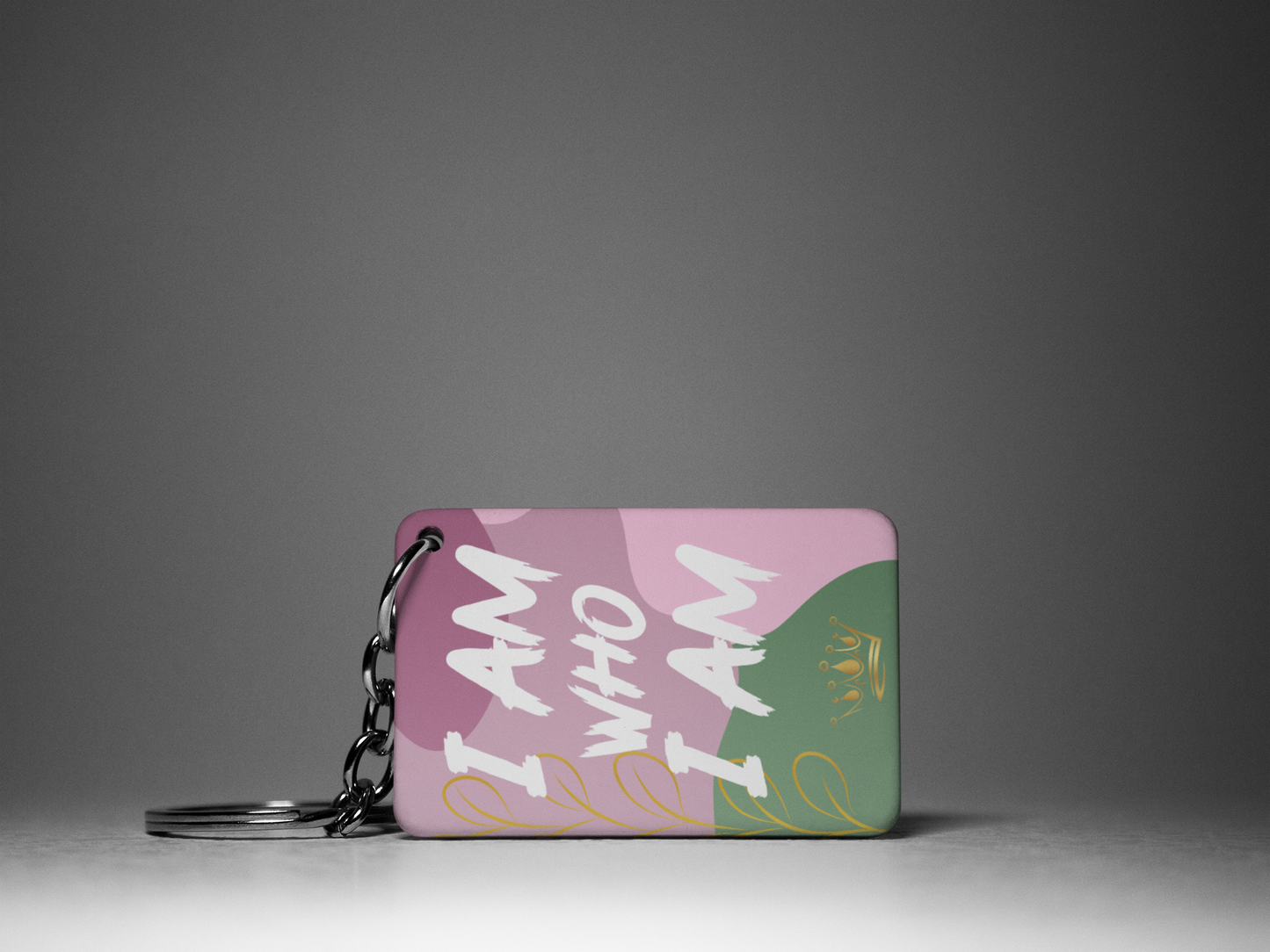 I Am Who I Am "Key To Positivity" Keychain