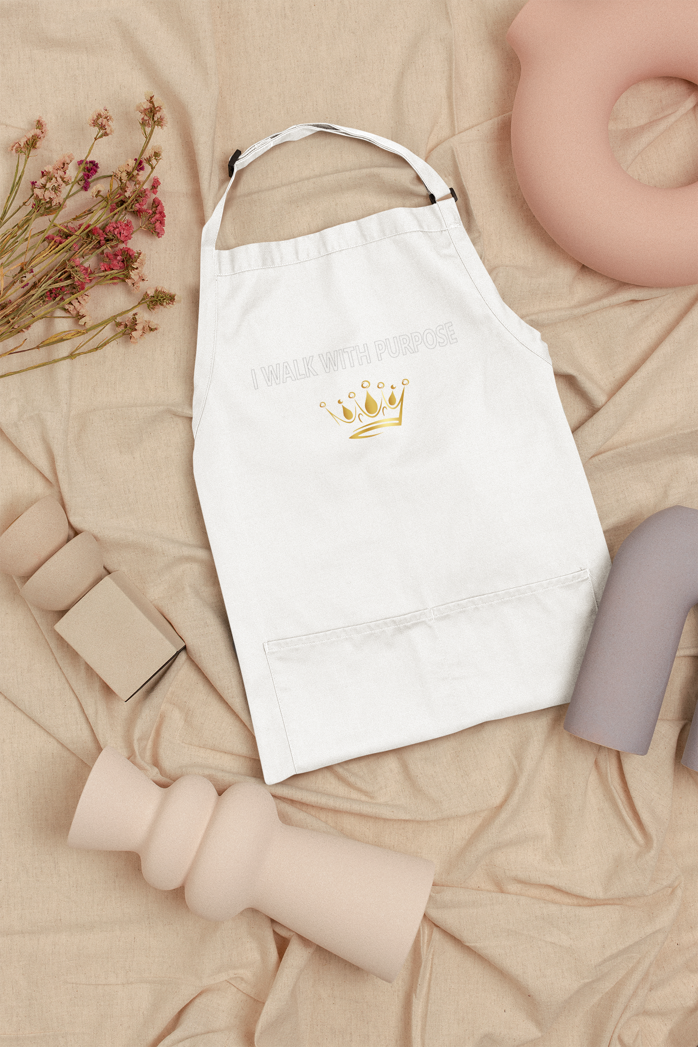 I Walk With Purpose Inspirational Apron
