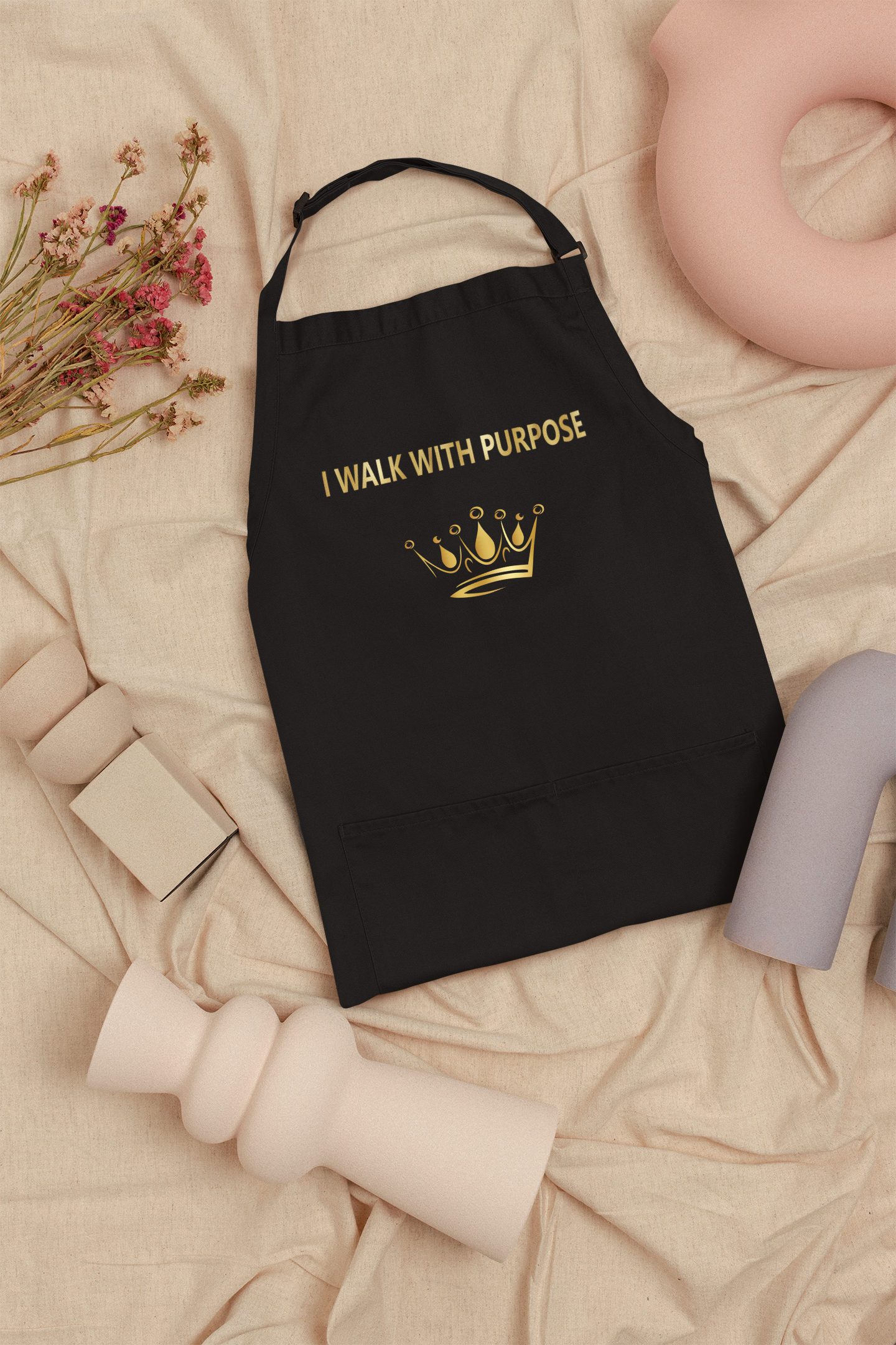 I Walk With Purpose Inspirational Apron