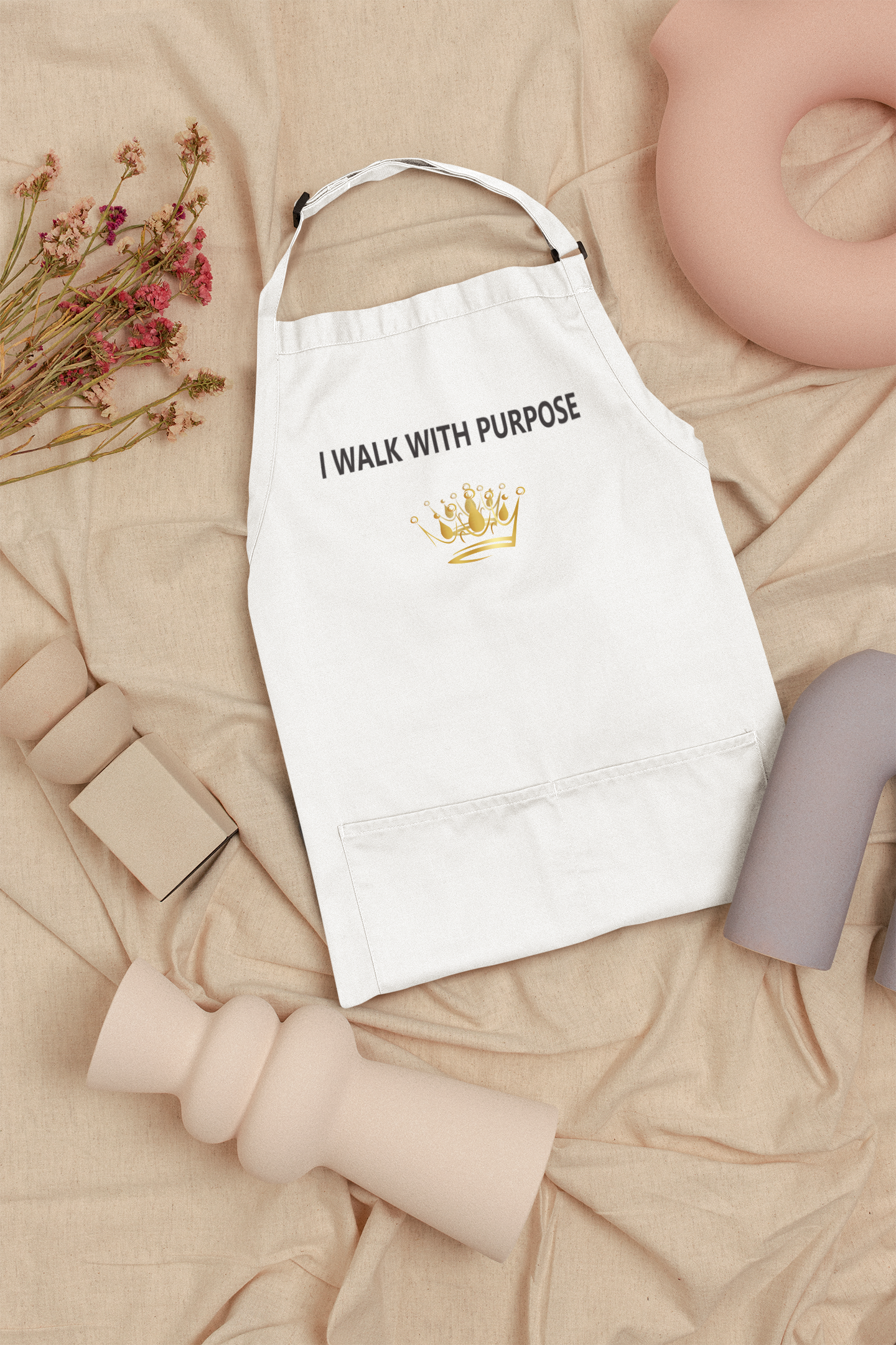 I Walk With Purpose Inspirational Apron