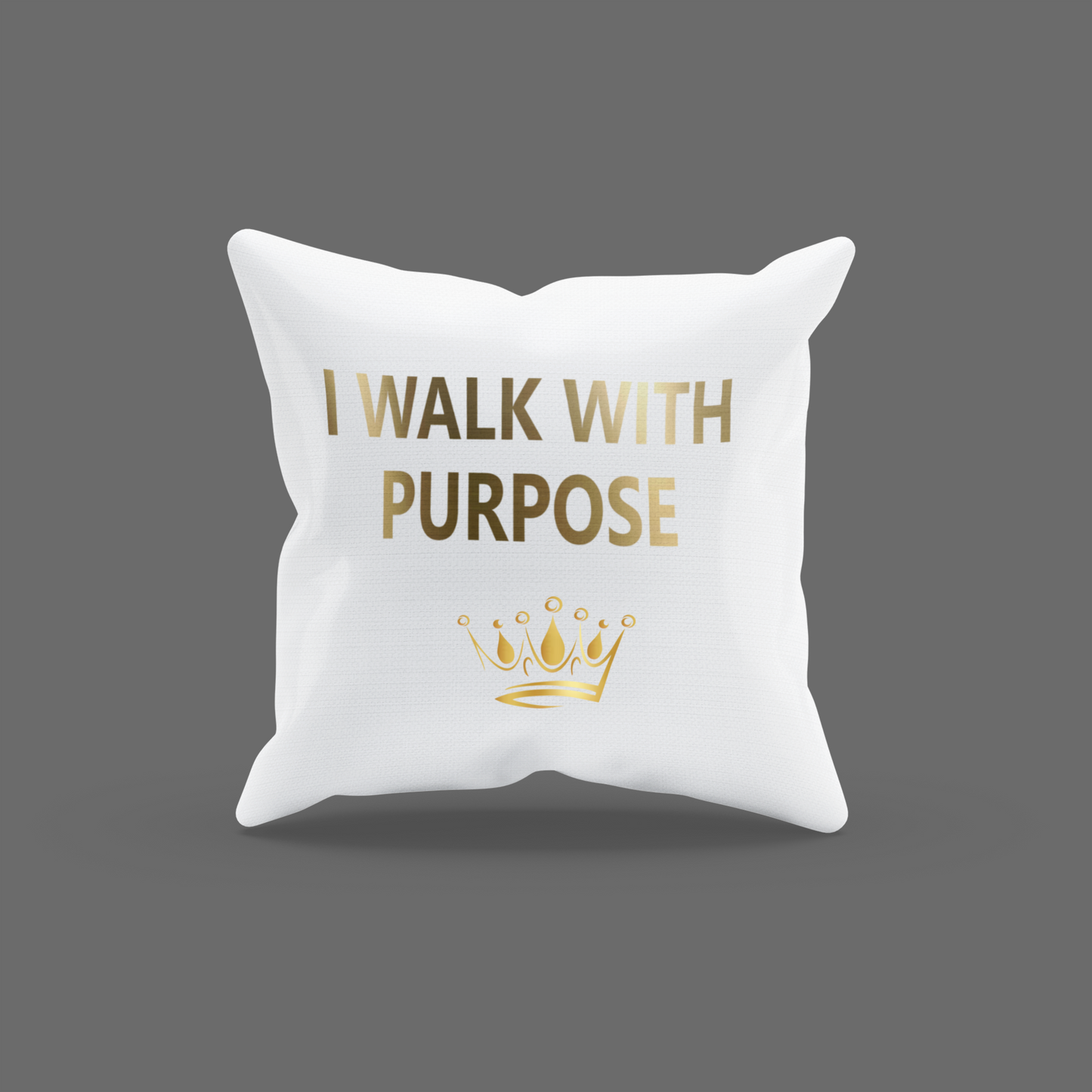 I Walk With Purpose Encouragement Cushion