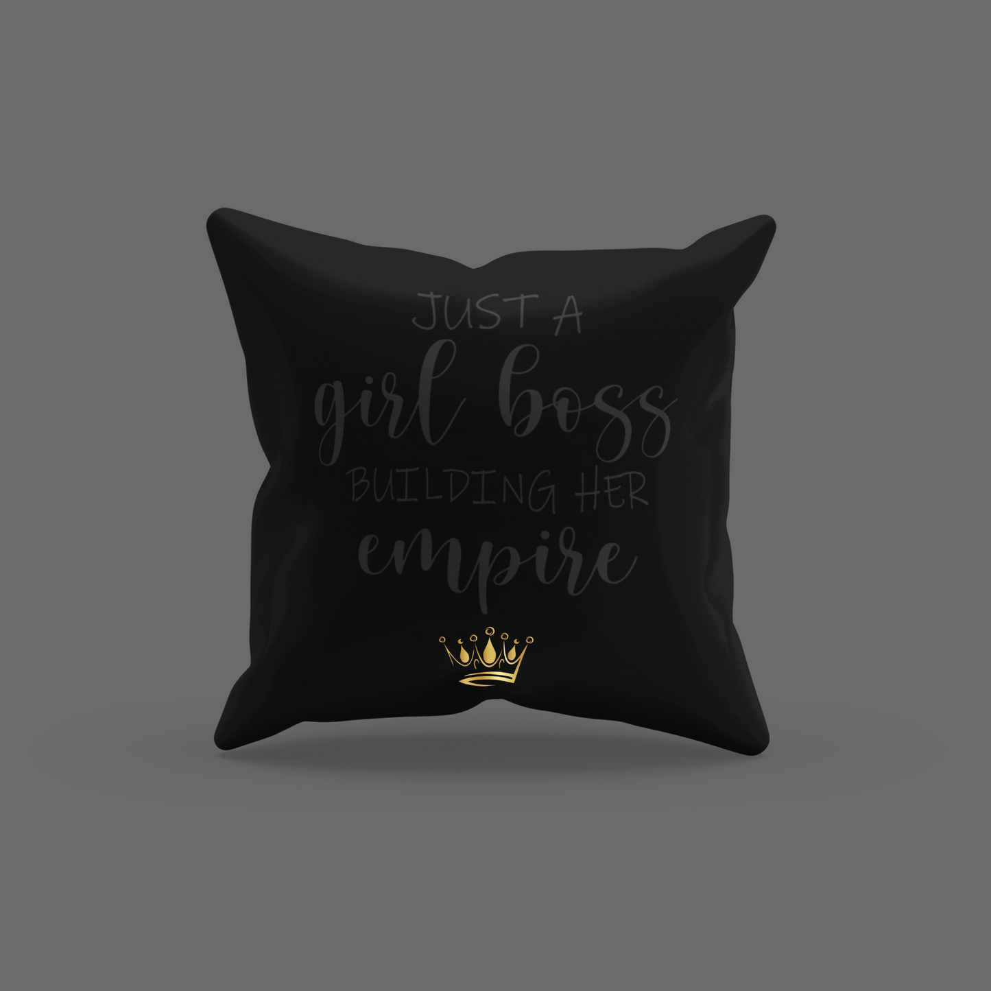 Just A Girl Boss Building Encouragement Cushion