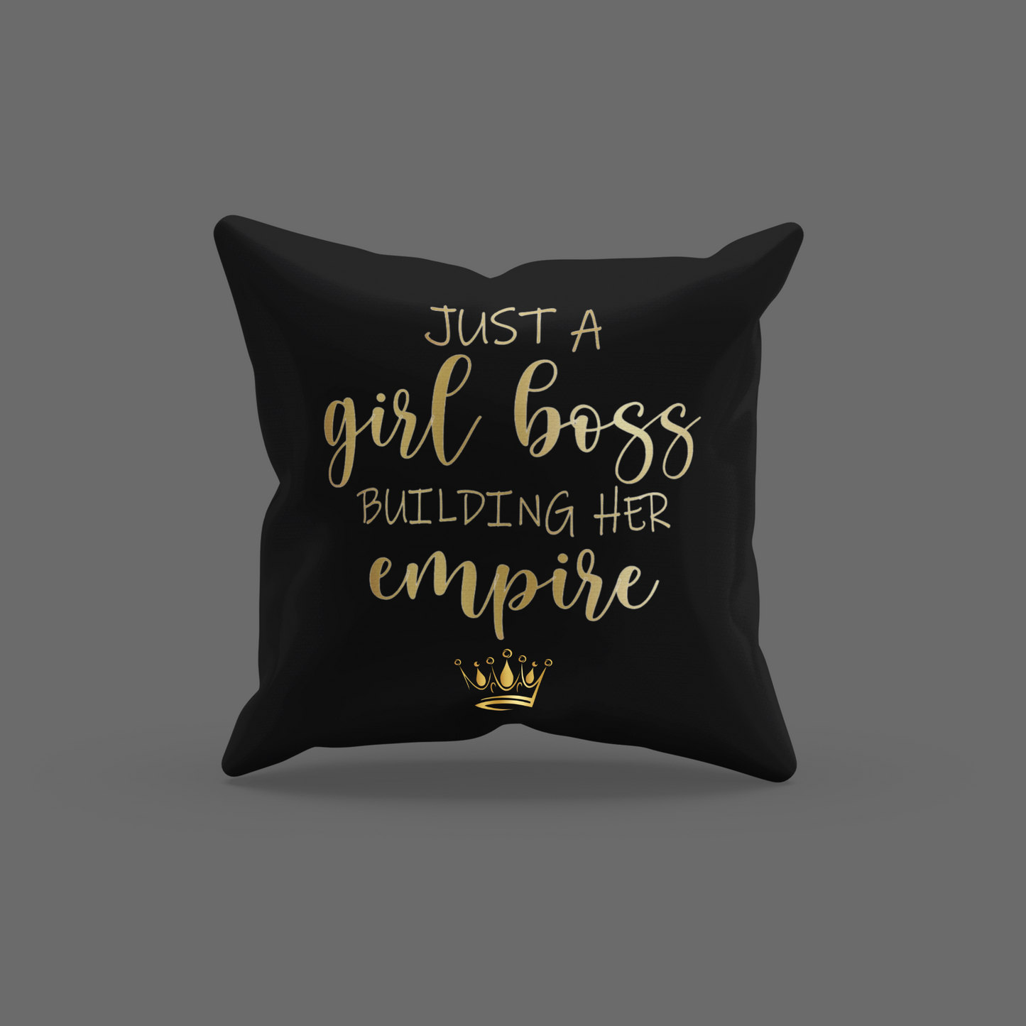 Just A Girl Boss Building Encouragement Cushion