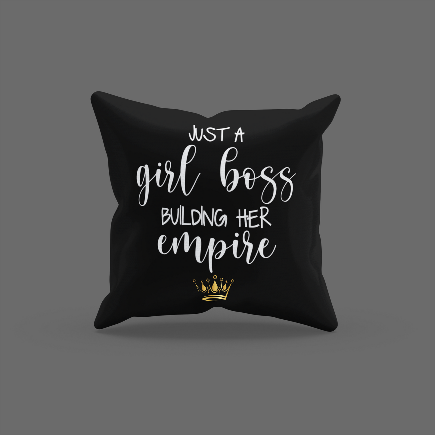 Just A Girl Boss Building Encouragement Cushion