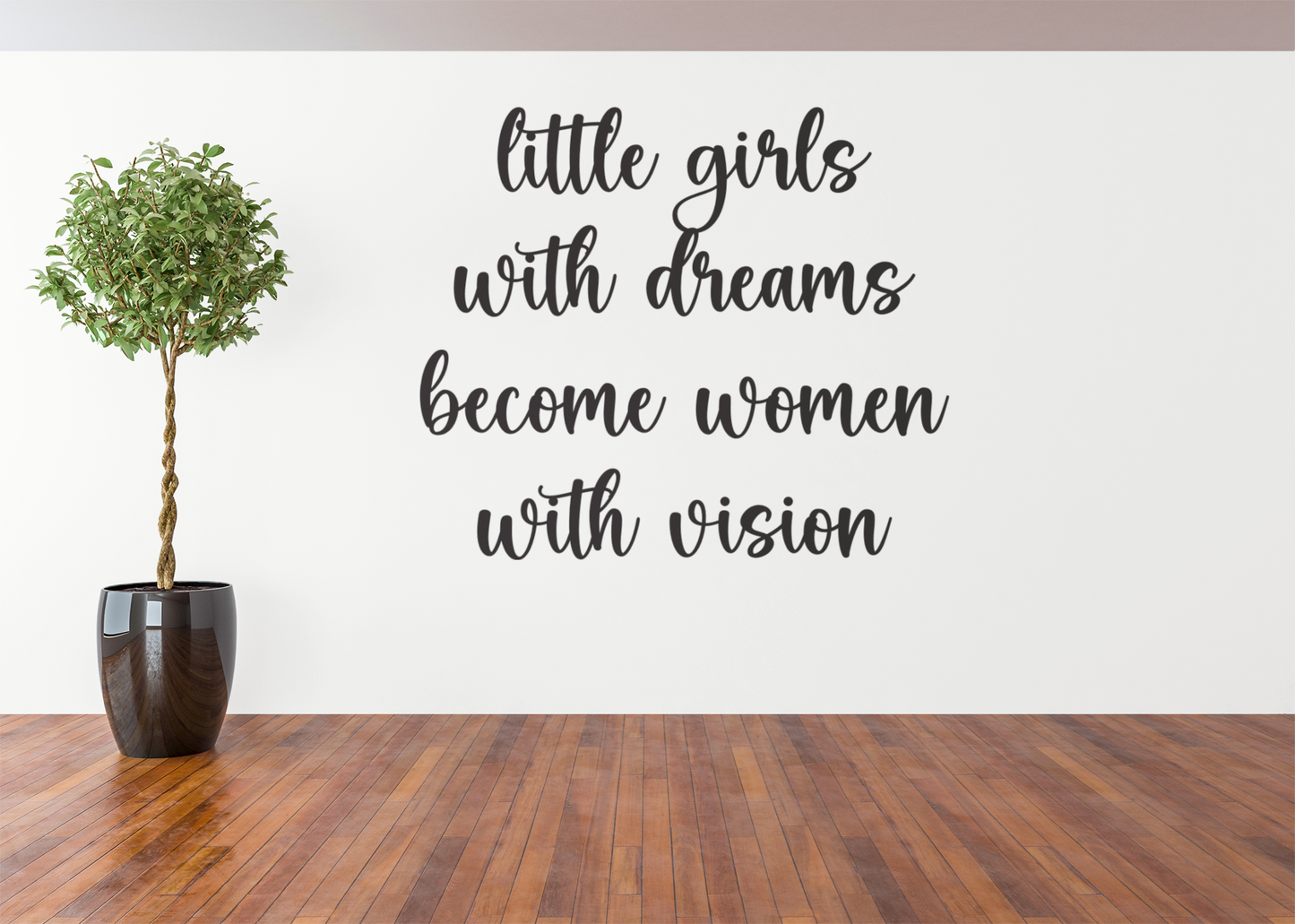 Little Girls With Dreams Vinyl Wall Decal