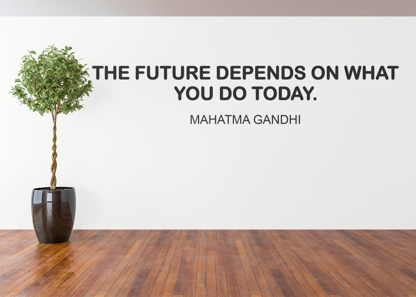 The Future Depends On Vinyl Wall Decal