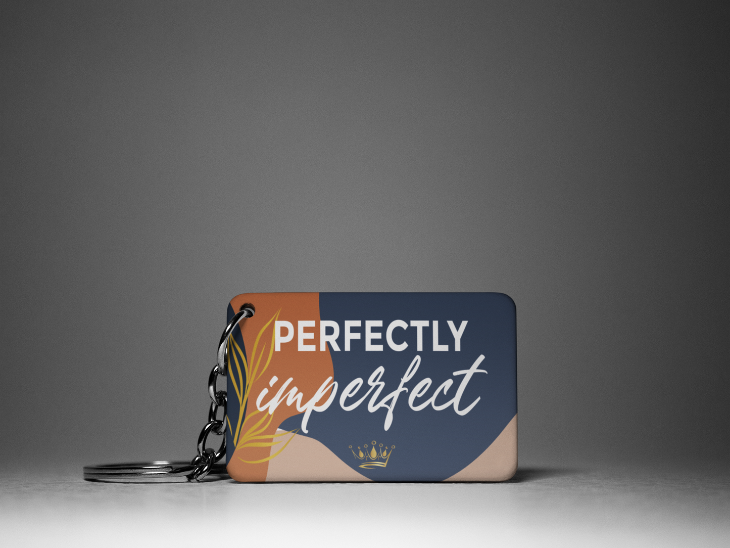 Perfectly Imperfect "Key To Positivity" Keychain