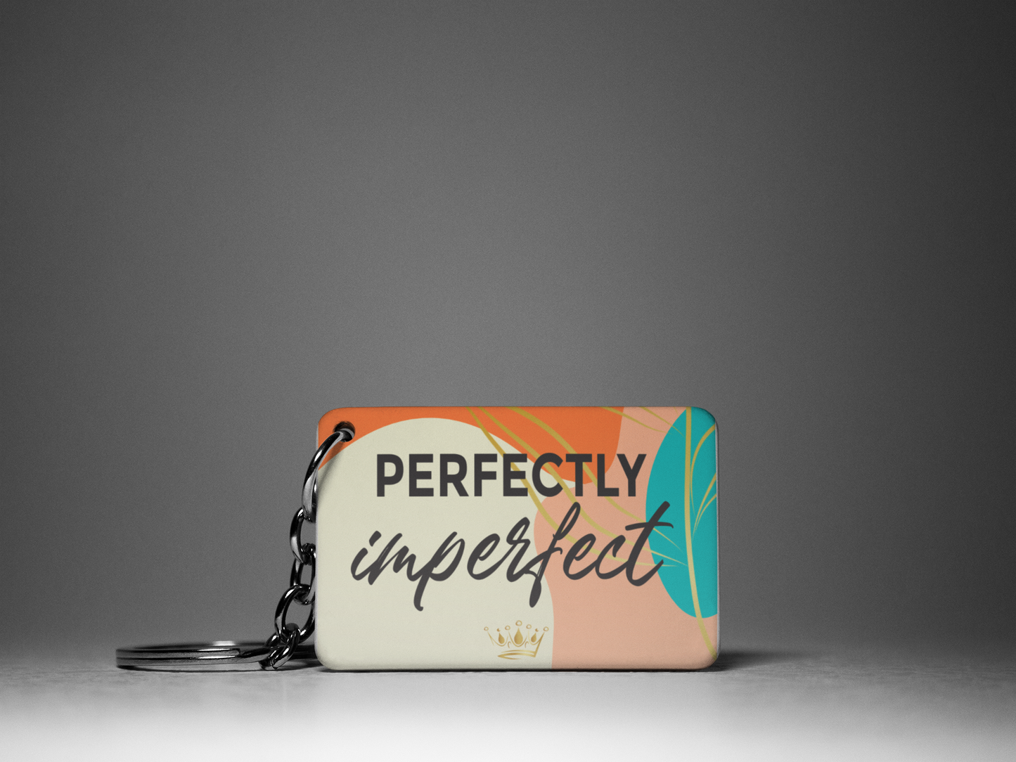 Perfectly Imperfect "Key To Positivity" Keychain