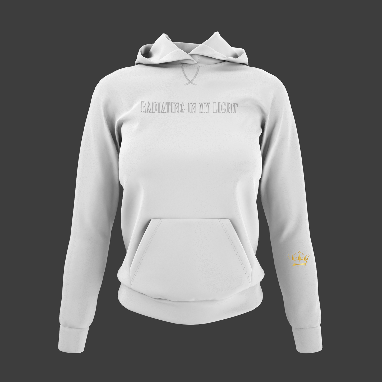 Radiating In My Light Motivational, Inspiration, Empowering, Affirming Hoodie