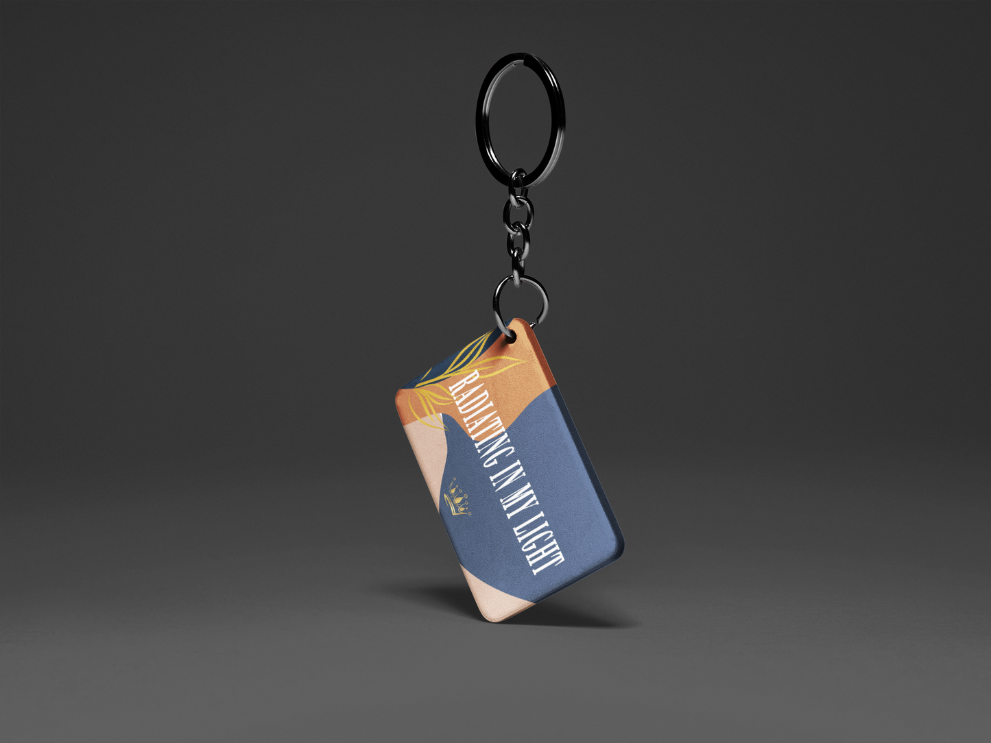 Radiating In My Light "Key To Positivity" Keychain