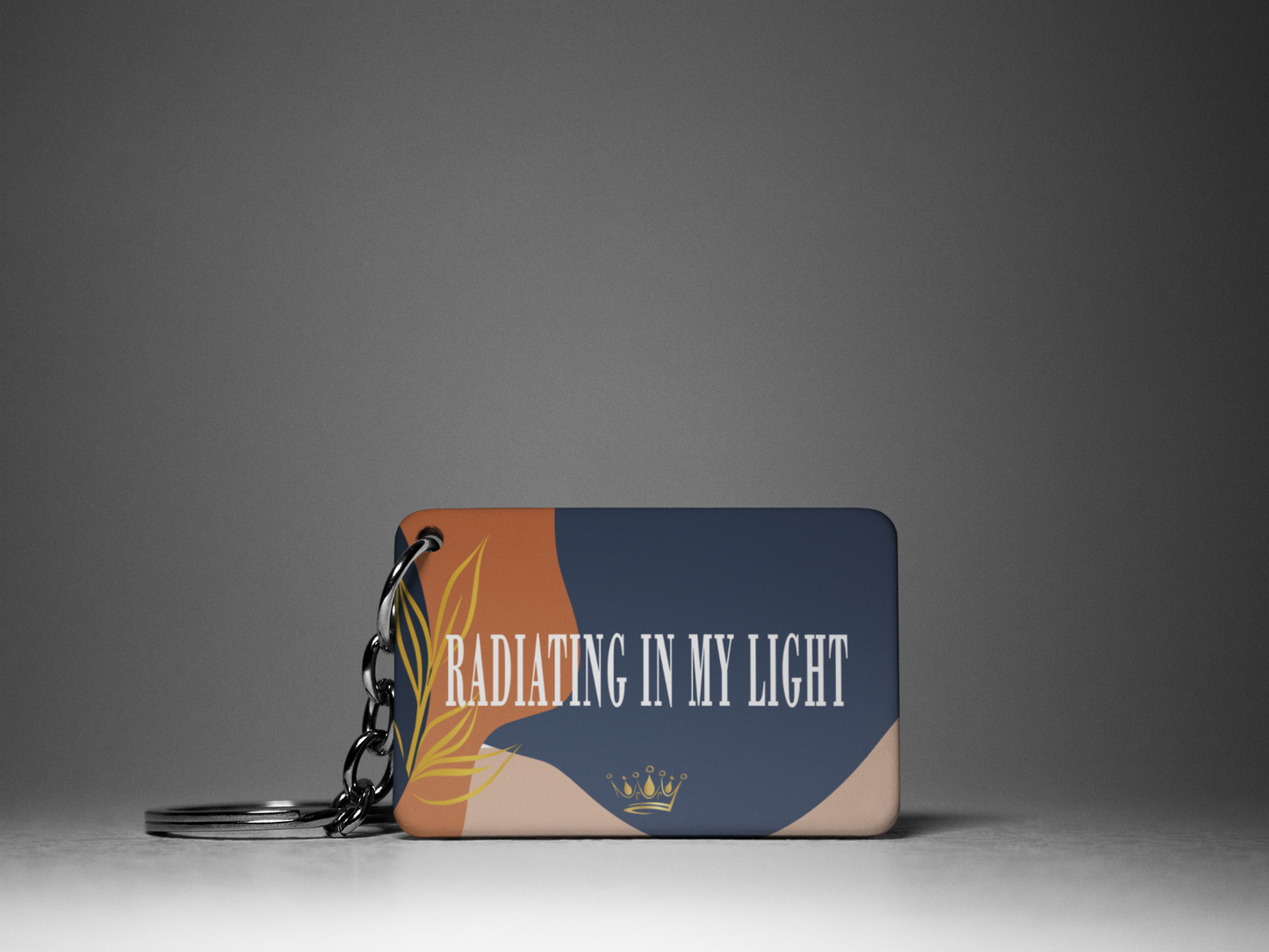 Radiating In My Light "Key To Positivity" Keychain