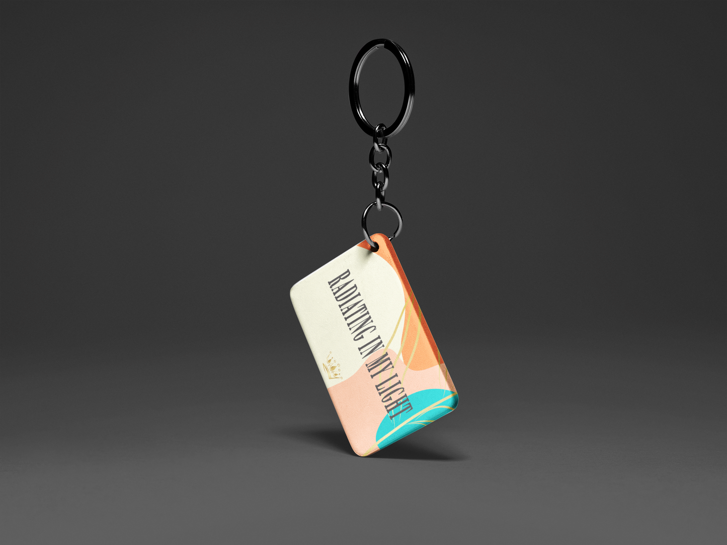 Radiating In My Light "Key To Positivity" Keychain