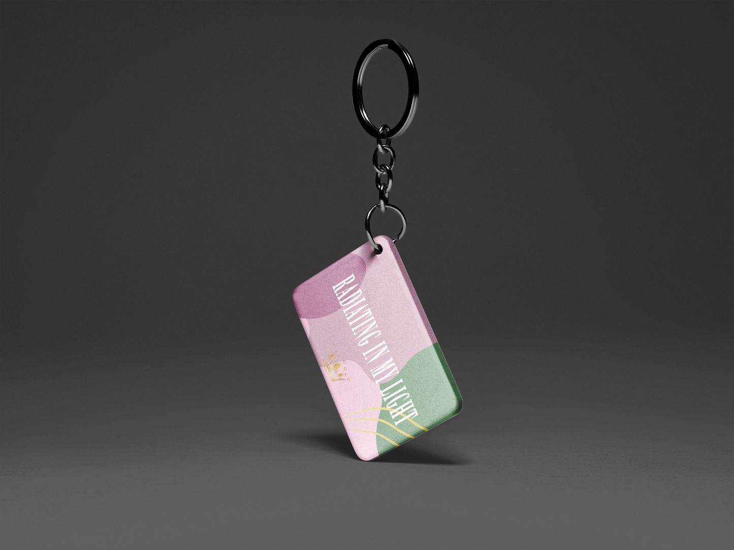 Radiating In My Light "Key To Positivity" Keychain