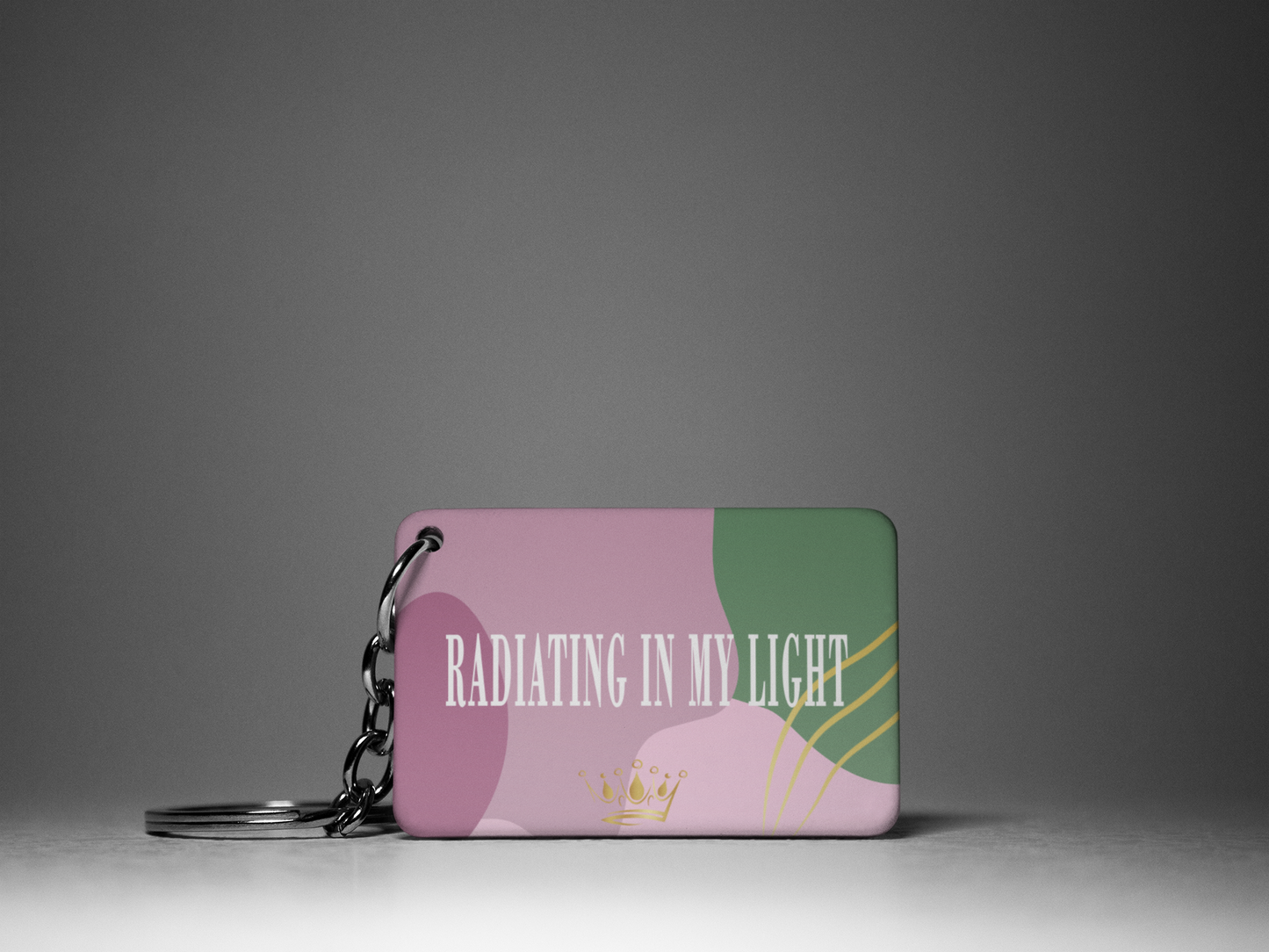 Radiating In My Light "Key To Positivity" Keychain