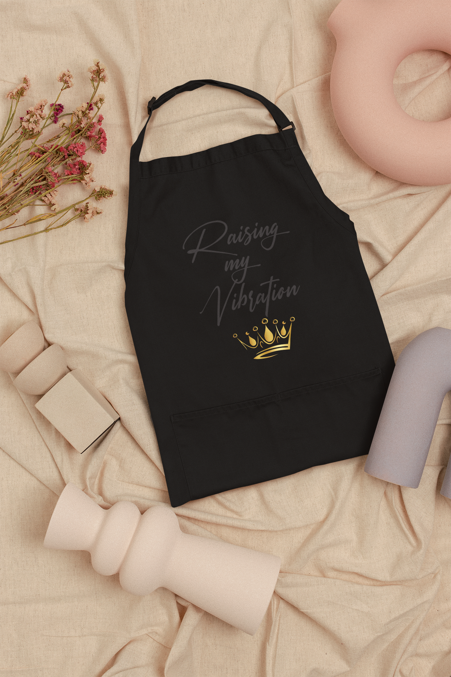 Raising My Vibration Inspirational Apron