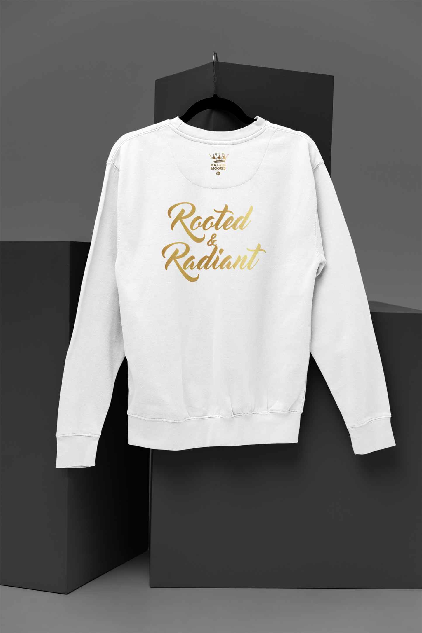 Rooted & Radiant Motivational, Inspiration, Empowering, Affirming Crew Neck