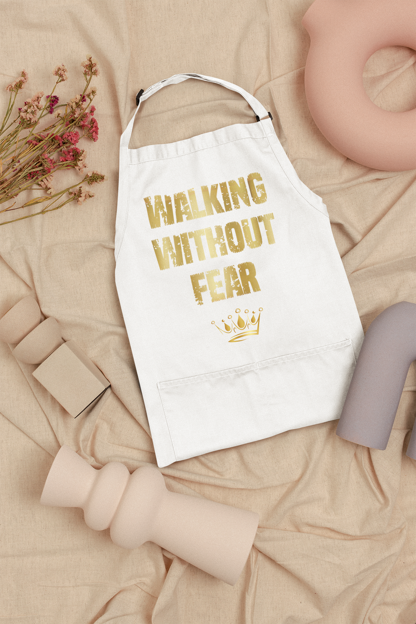 Walking Without Fear Inspirational Apron