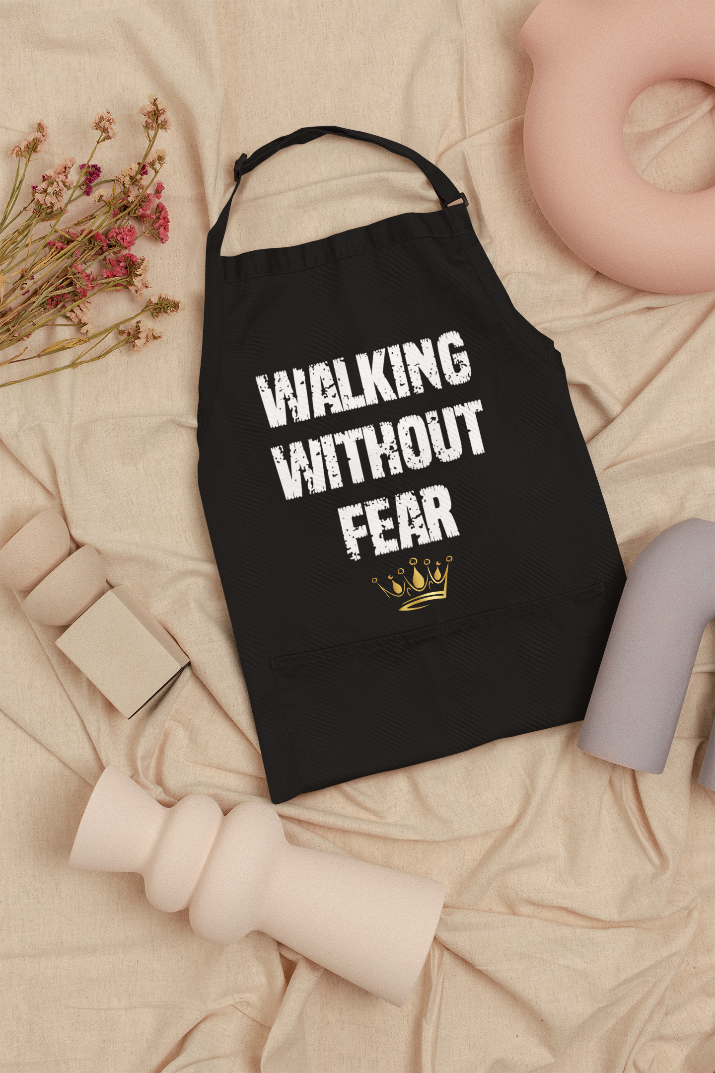 Walking Without Fear Inspirational Apron