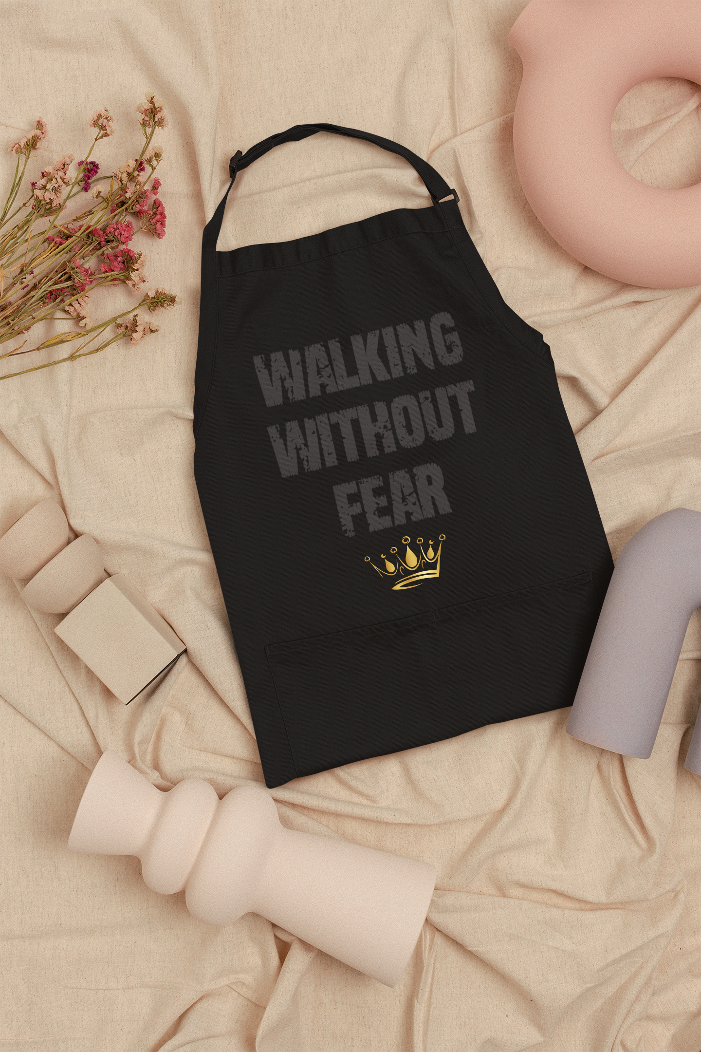 Walking Without Fear Inspirational Apron