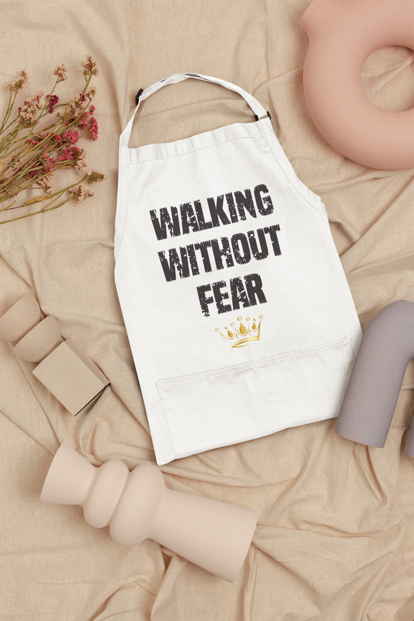 Walking Without Fear Inspirational Apron