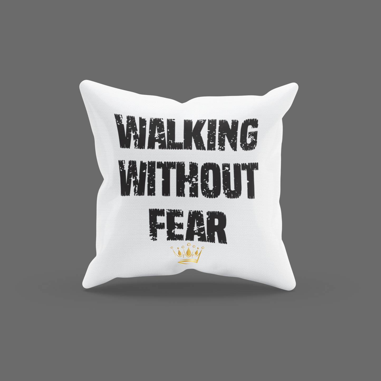 Walking Without Fear Encouragement Cushion