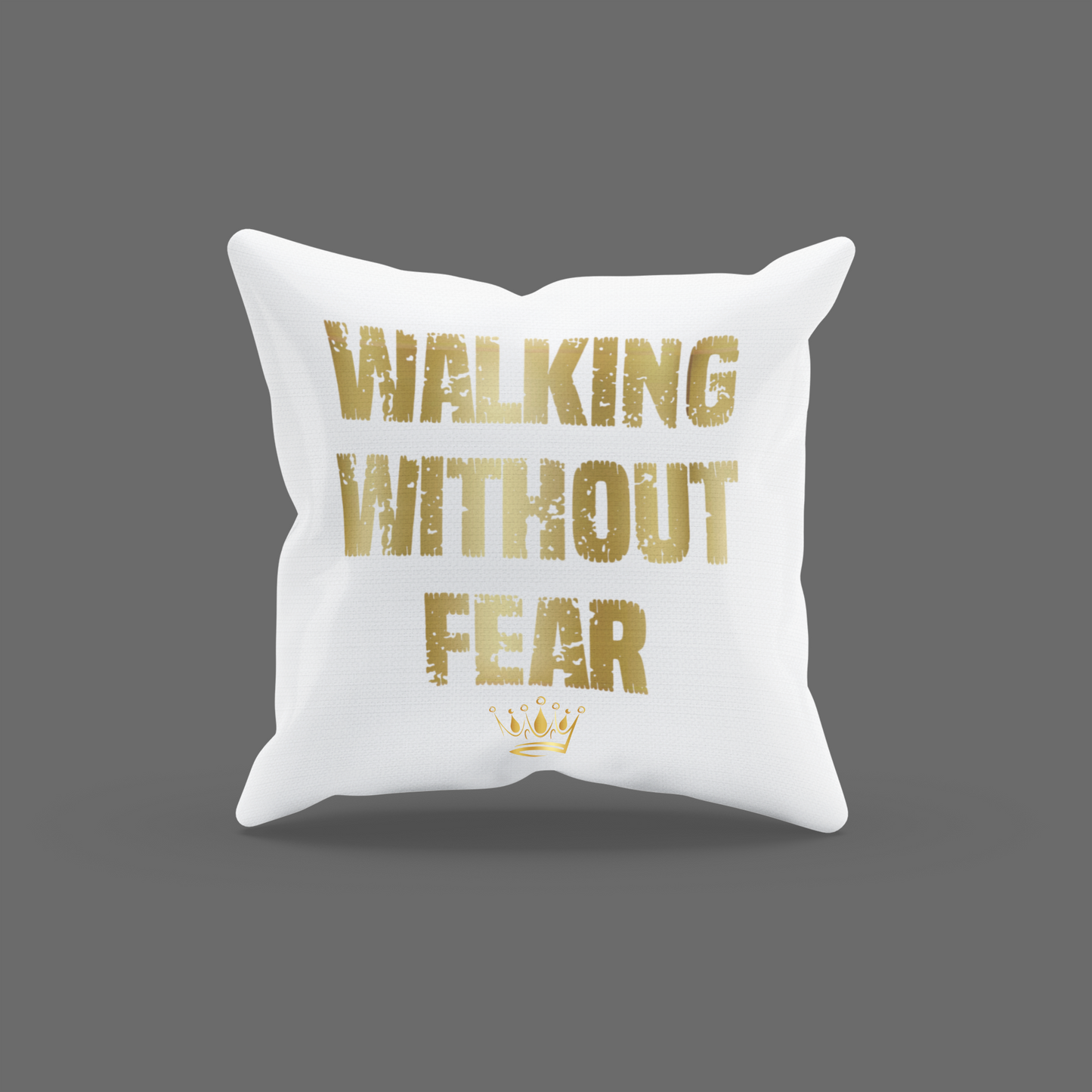 Walking Without Fear Encouragement Cushion
