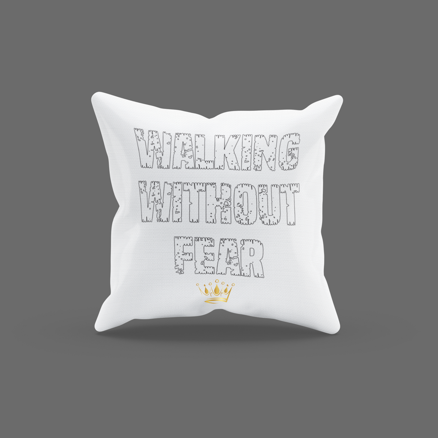 Walking Without Fear Encouragement Cushion