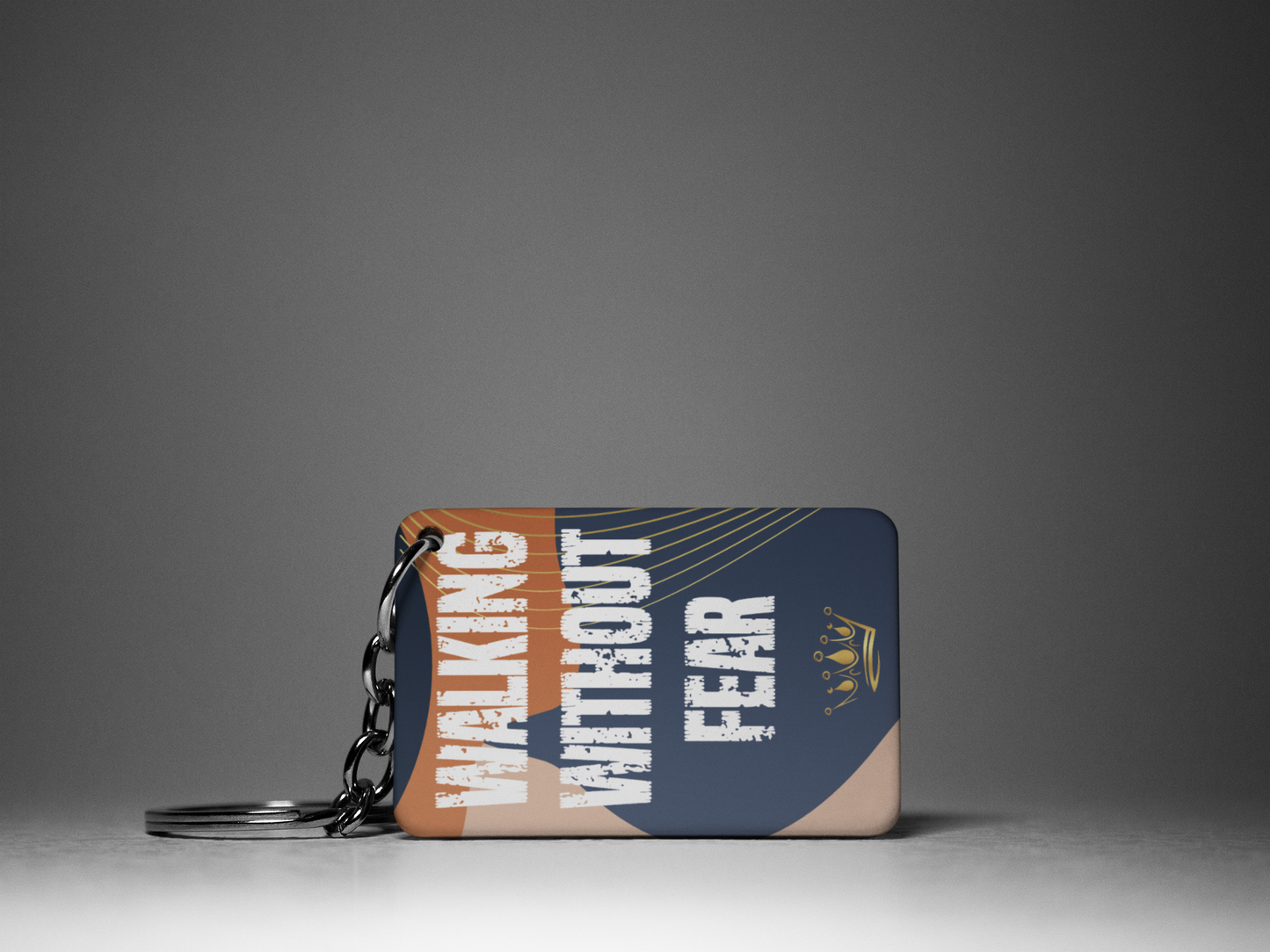 Walking Without Fear "Key To Positivity" Keychain
