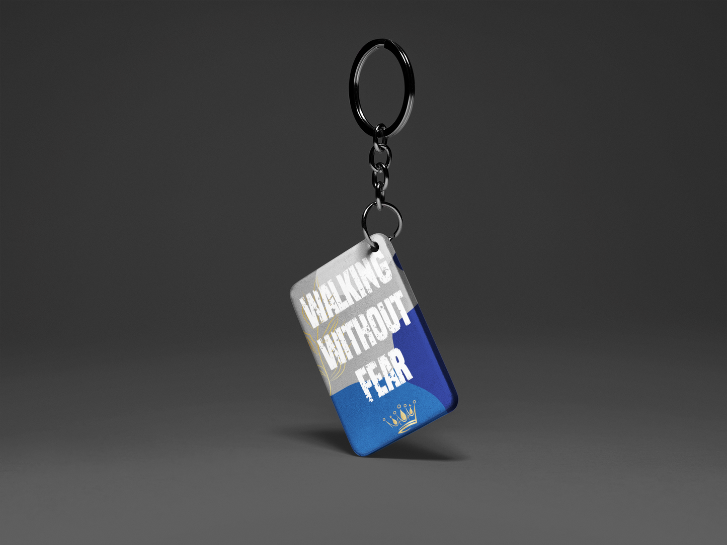 Walking Without Fear "Key To Positivity" Keychain