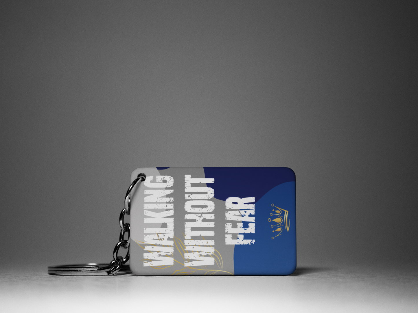 Walking Without Fear "Key To Positivity" Keychain